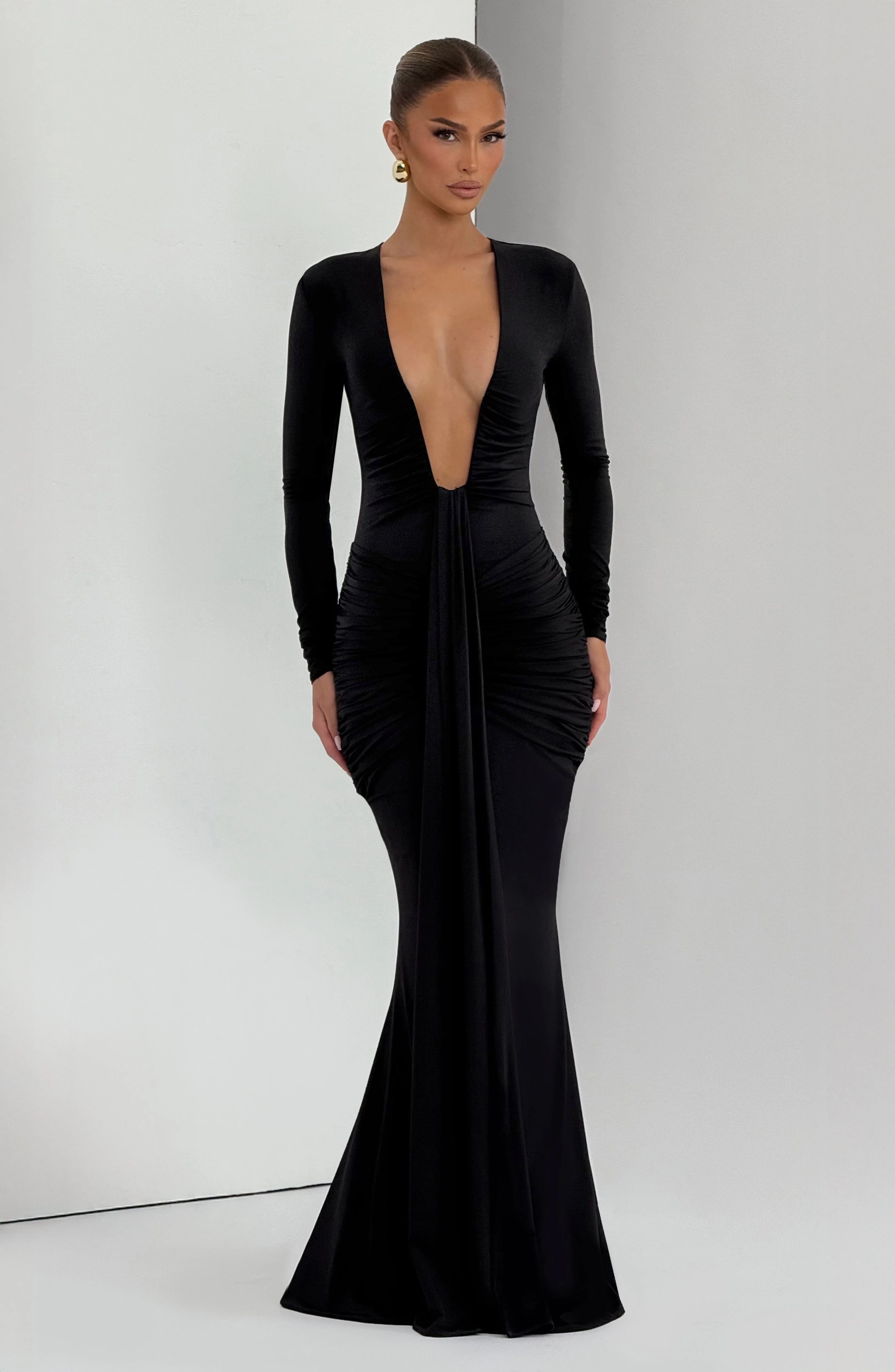 Tara Maxi Dress - Black - Image 7