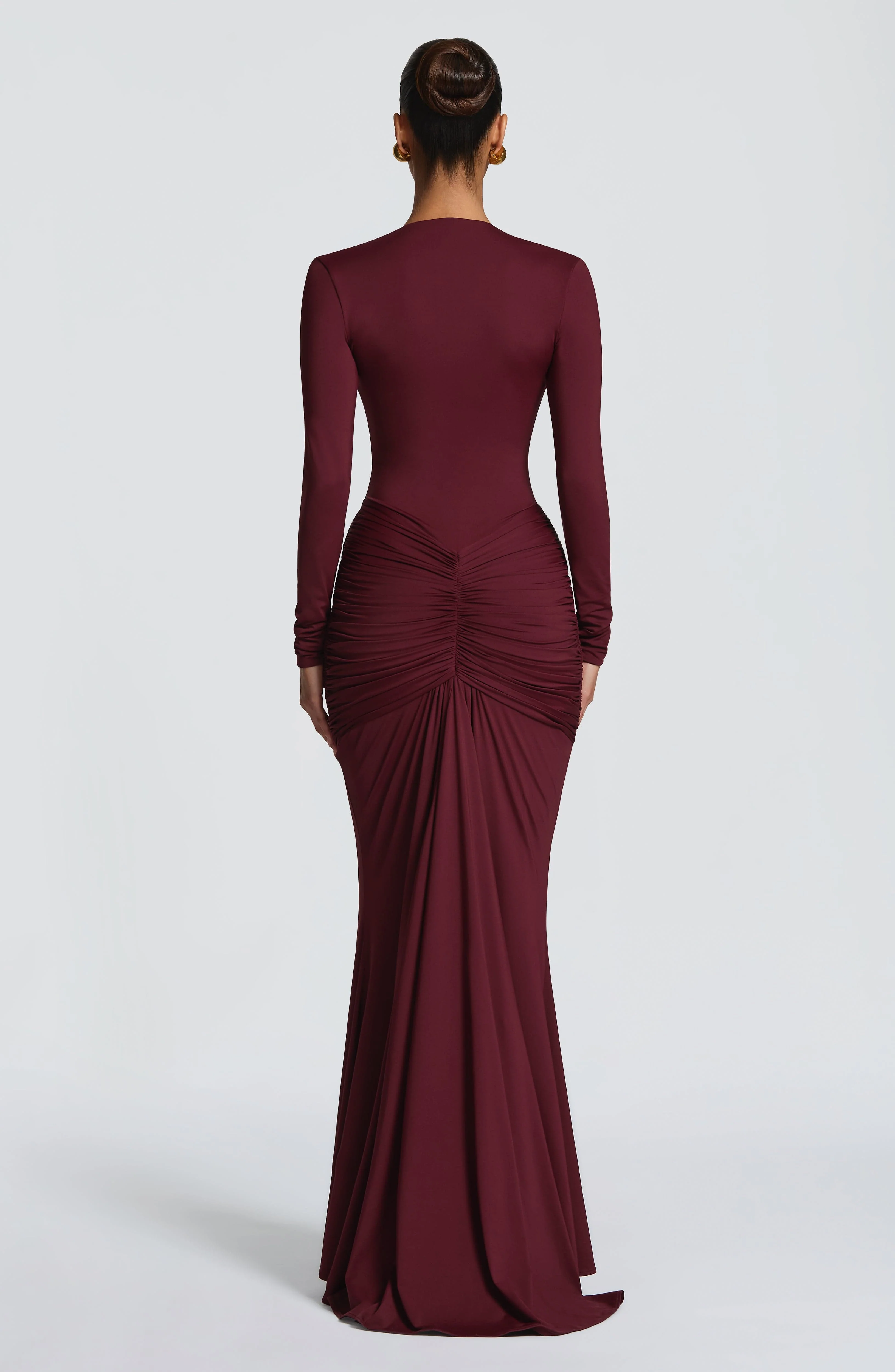 Tara Maxi Dress - Cherry Lacquer - Image 2
