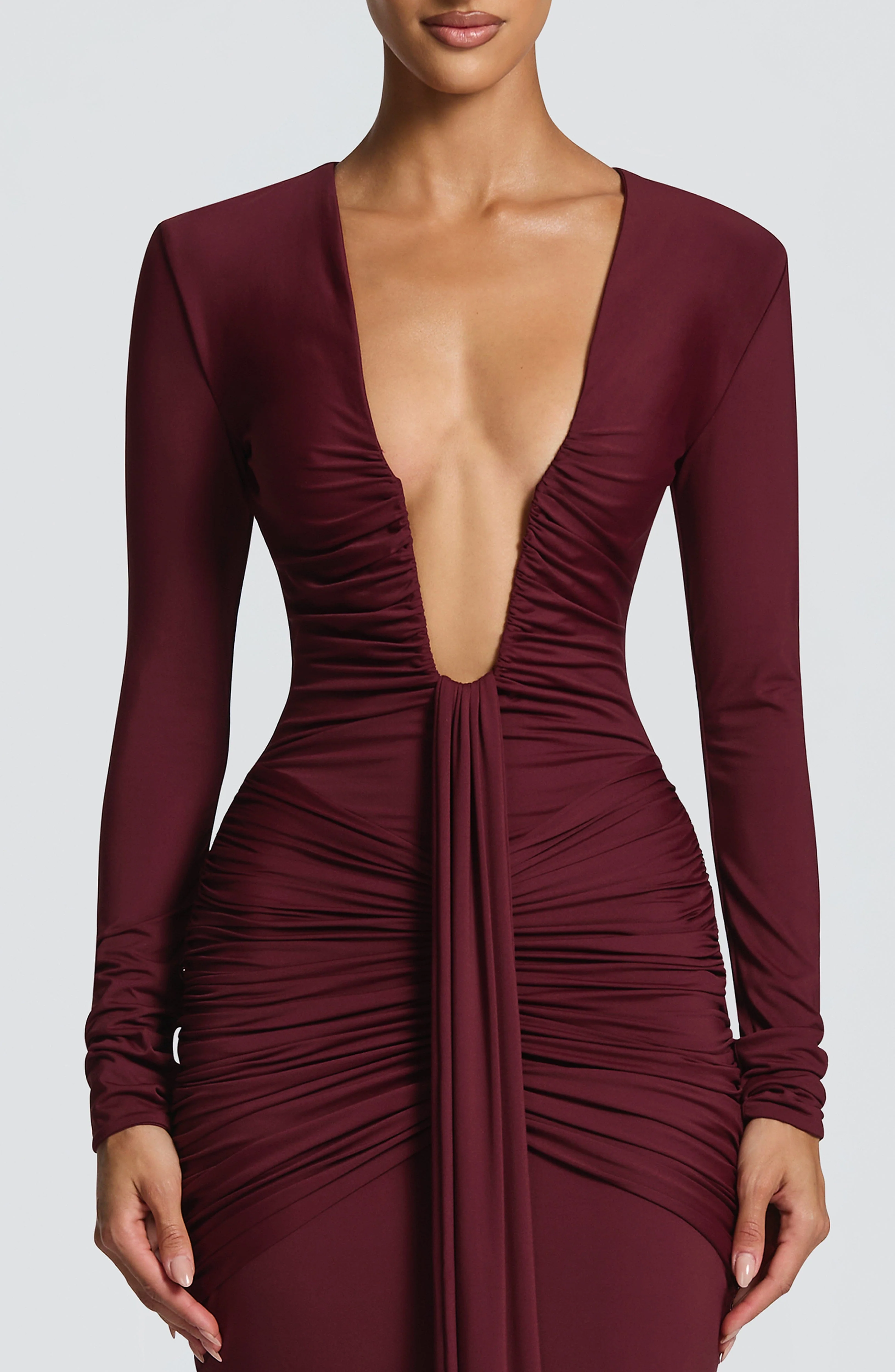 Tara Maxi Dress - Cherry Lacquer - Image 4