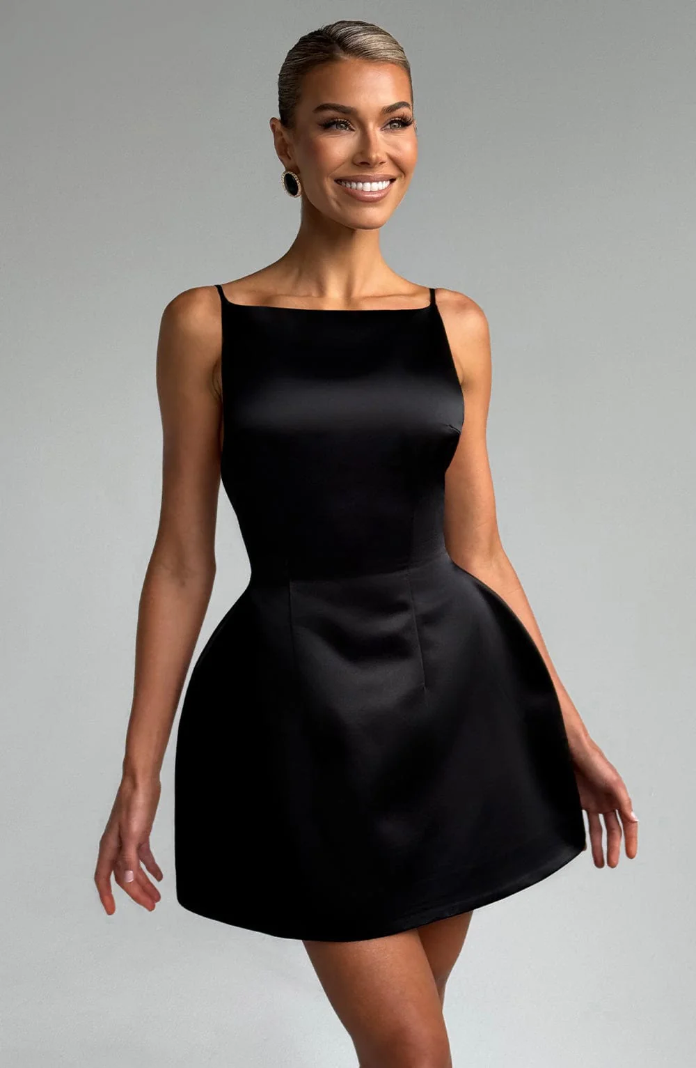 Tate Mini Dress - Black - Image 3