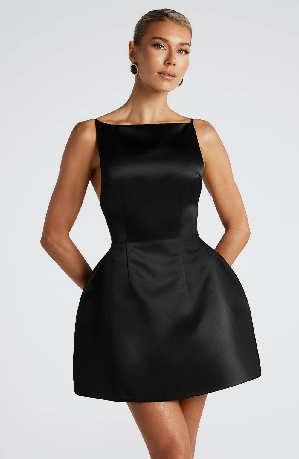 Tate Mini Dress - Black - Image 7