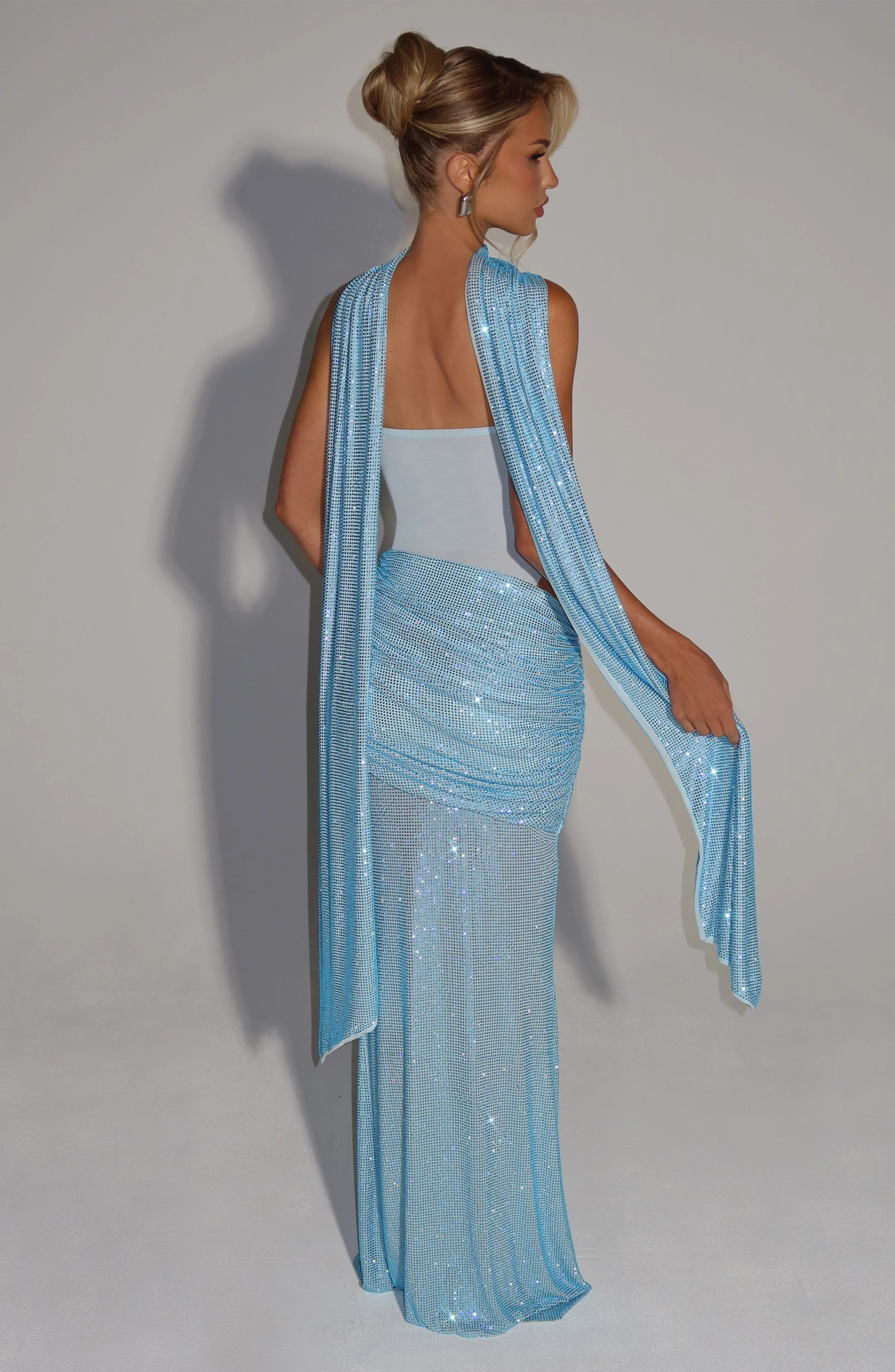Tavia Scarf - Aqua - Image 4