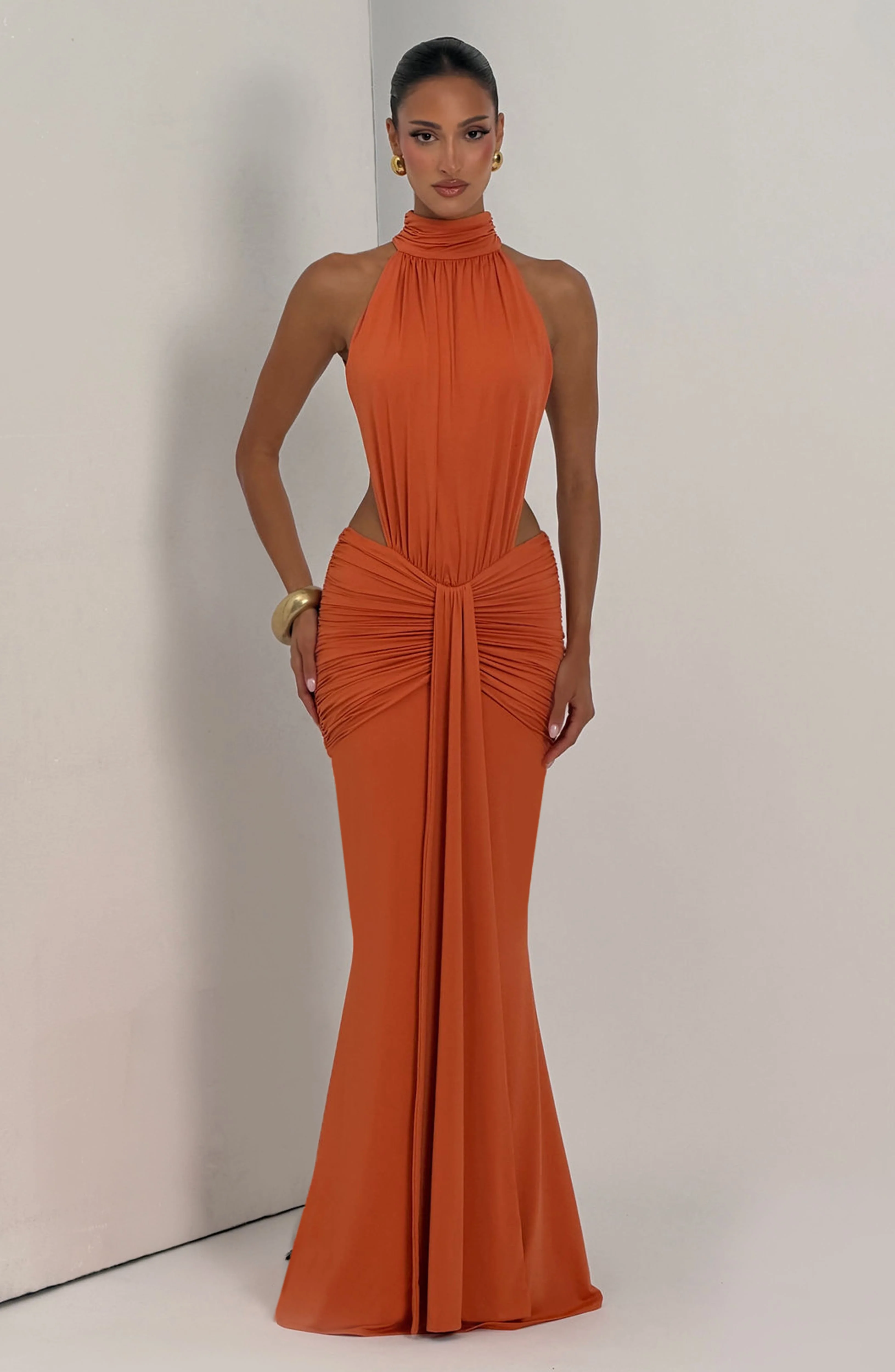 Thekla Maxi Dress - Burnt Orange - Image 5
