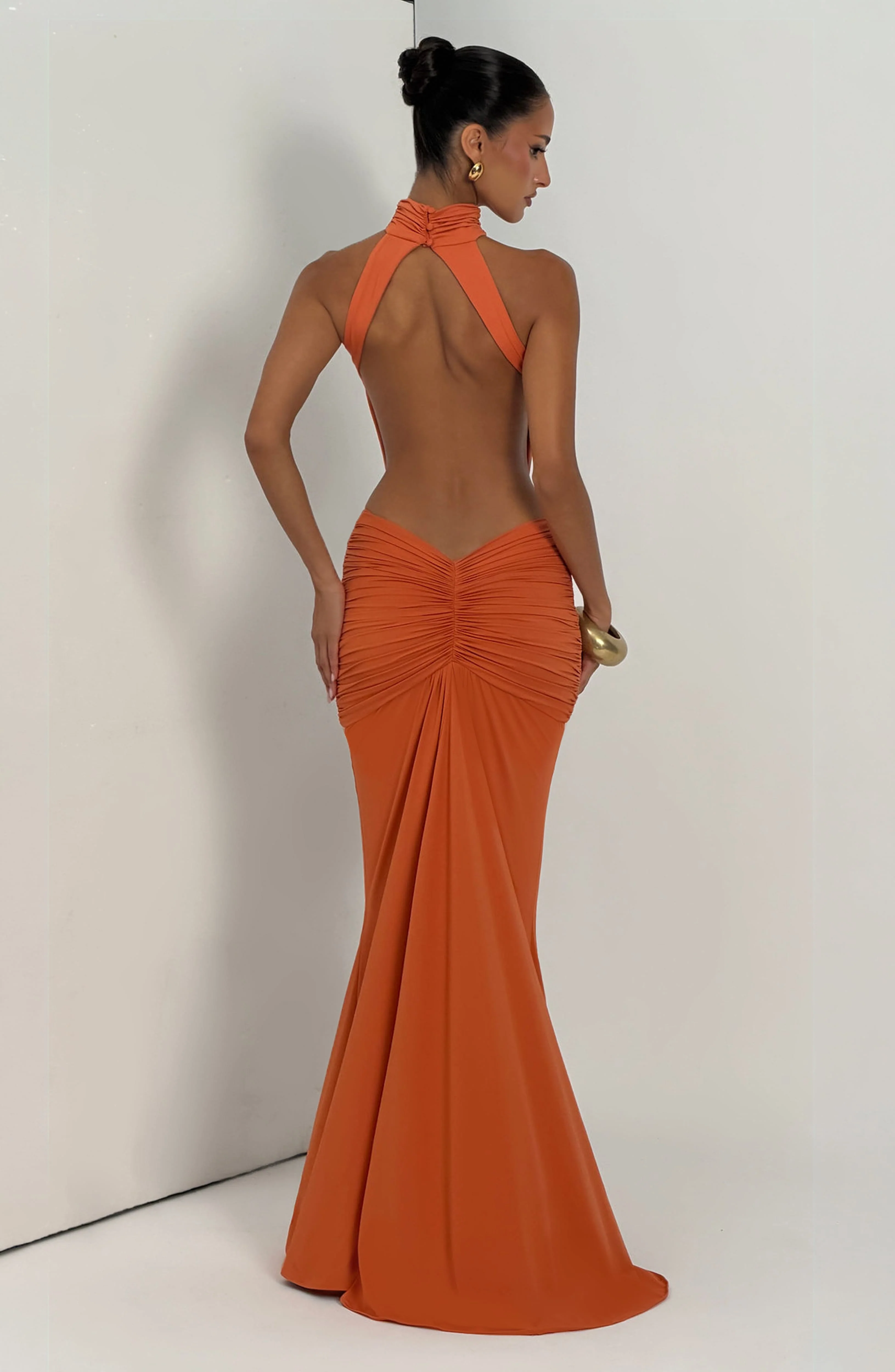 Thekla Maxi Dress - Burnt Orange - Image 6