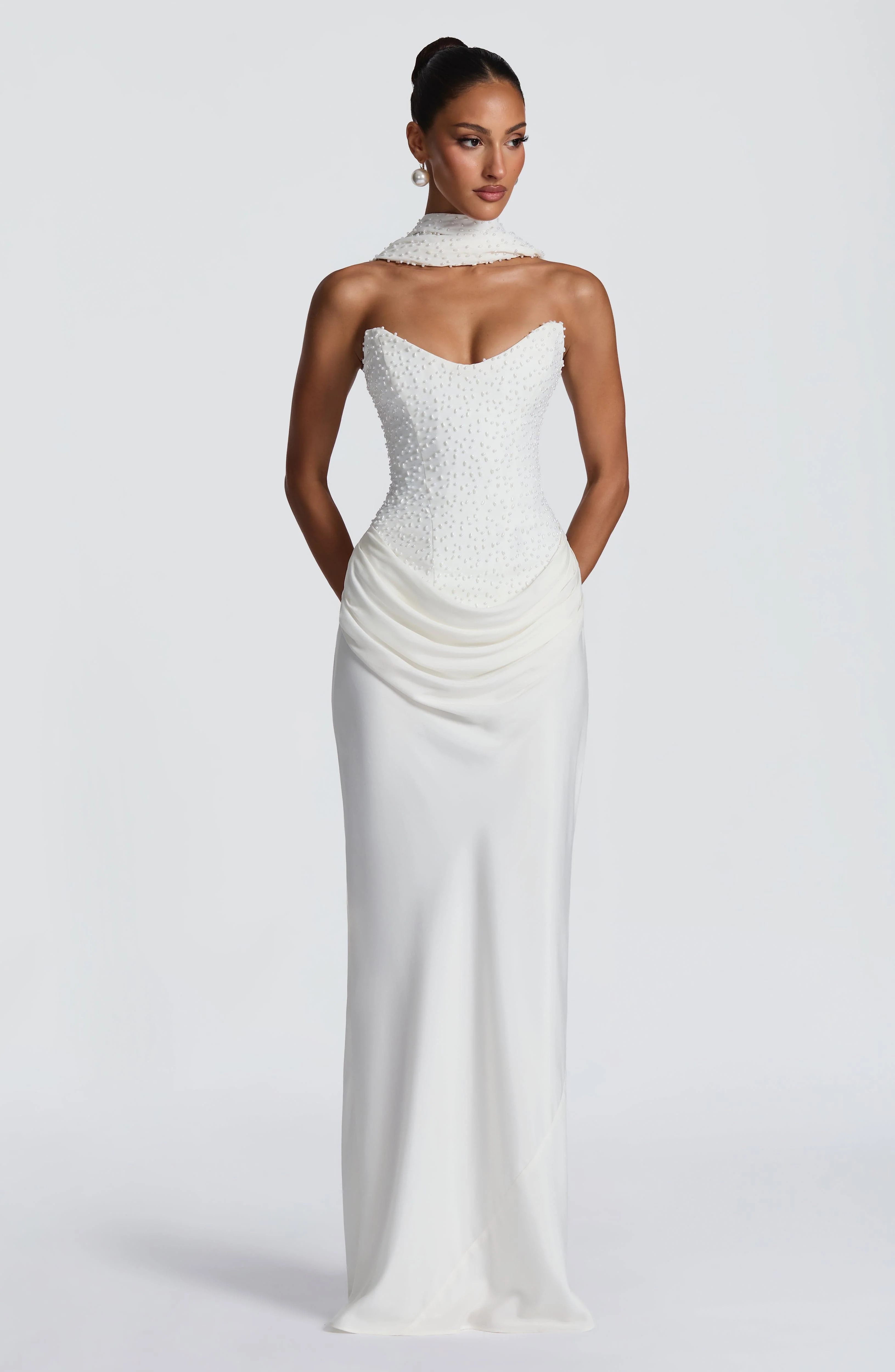 Tindra Maxi Dress - Ivory - Image 14