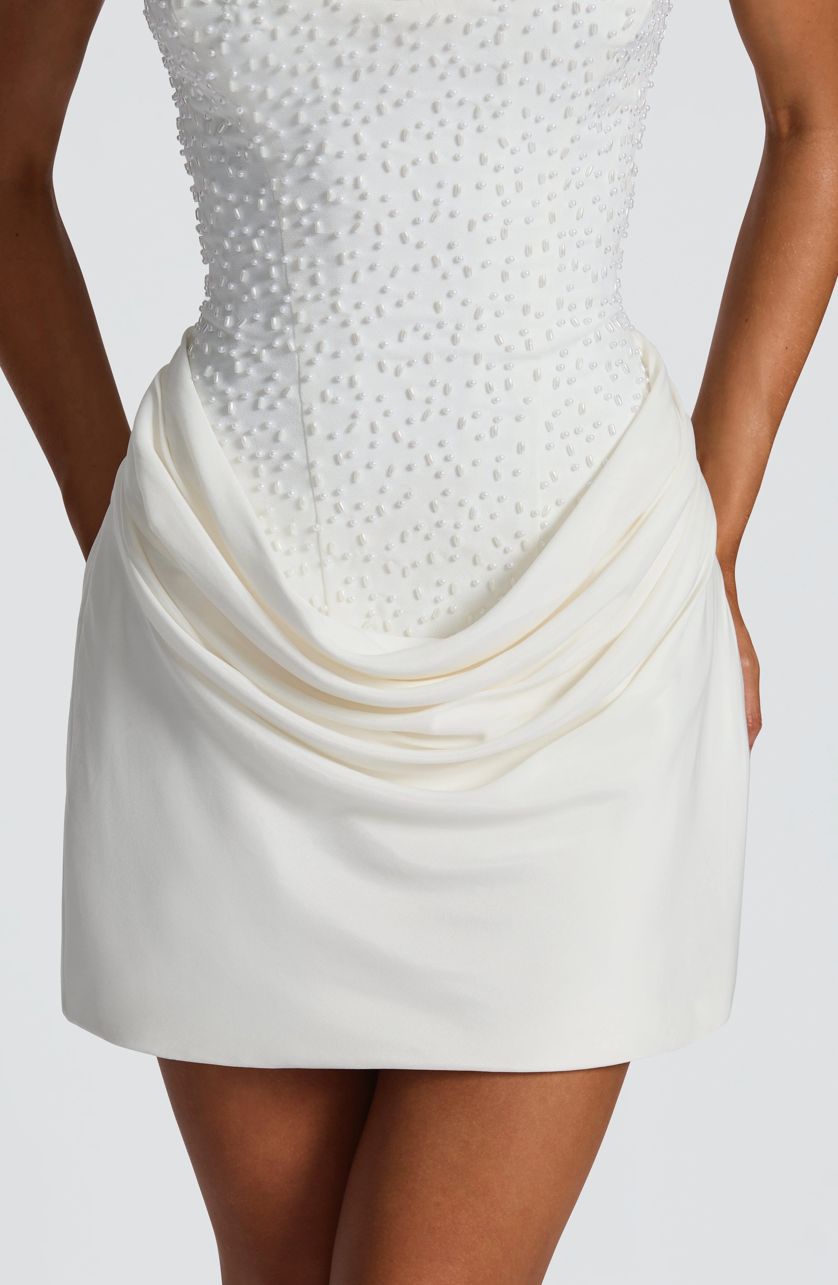 Tindra Mini Dress - Ivory - Image 10