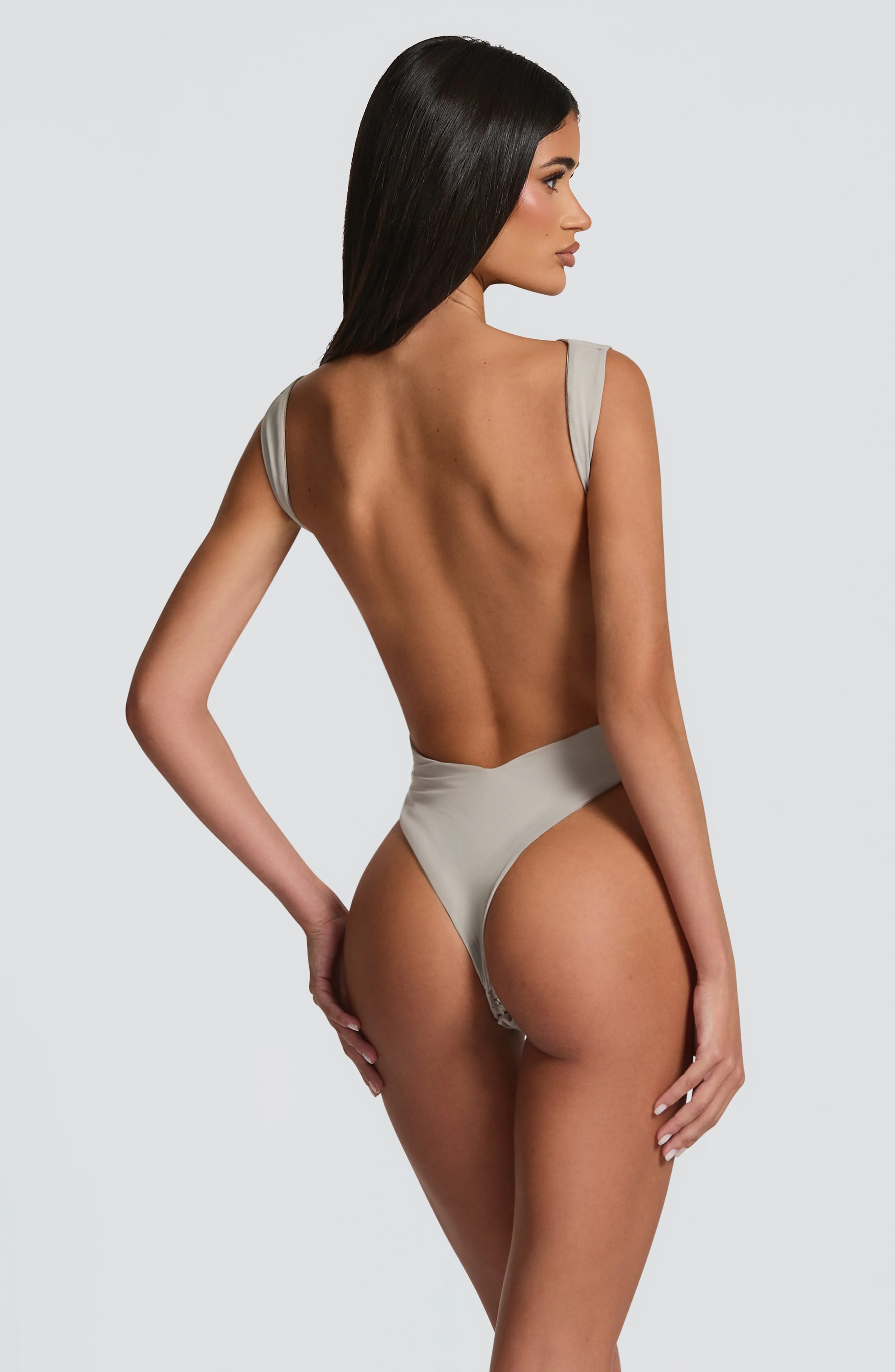 Tori Bodysuit - Light Grey - Image 2