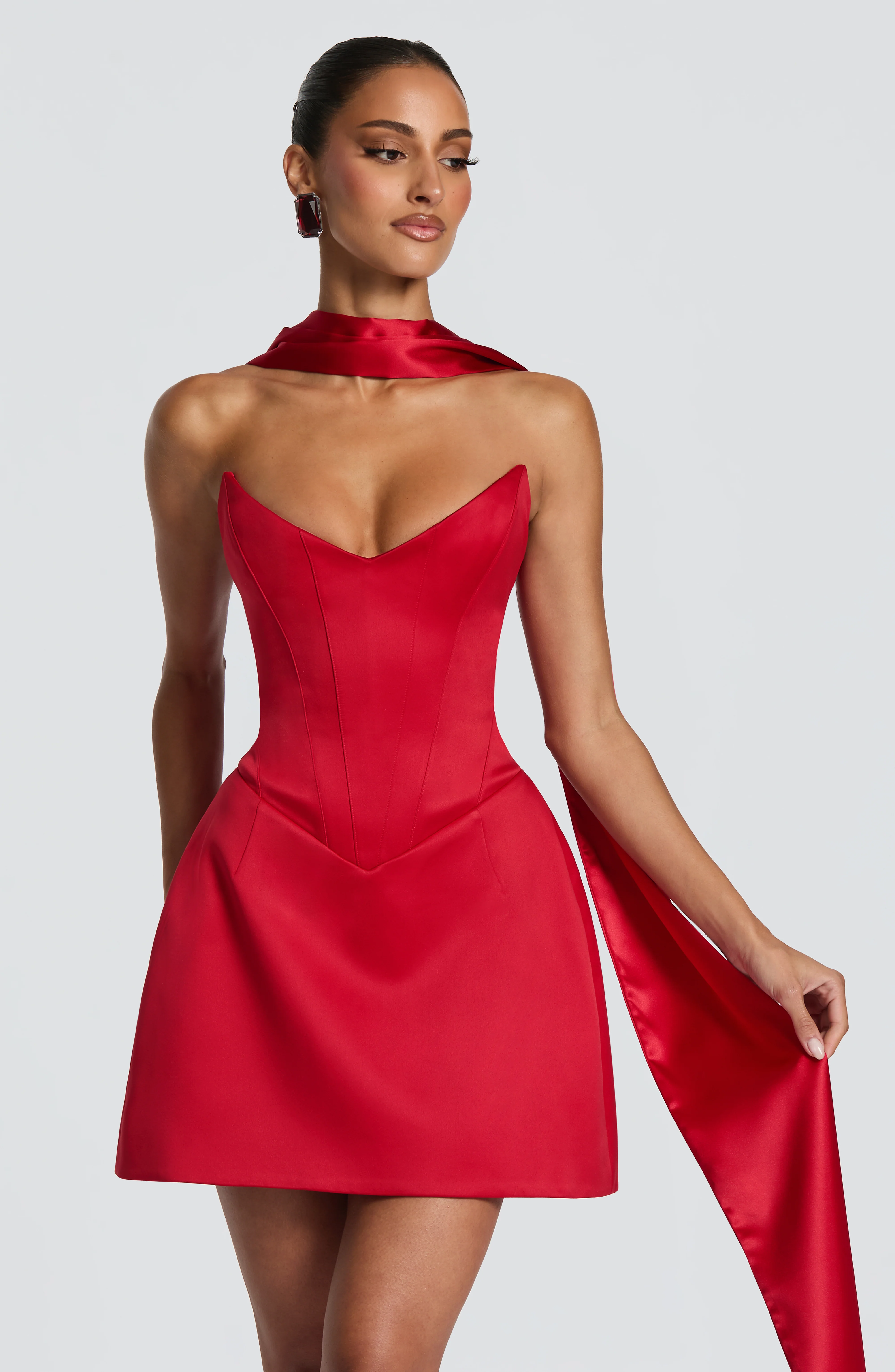 Torin Mini Dress - Red - Image 6