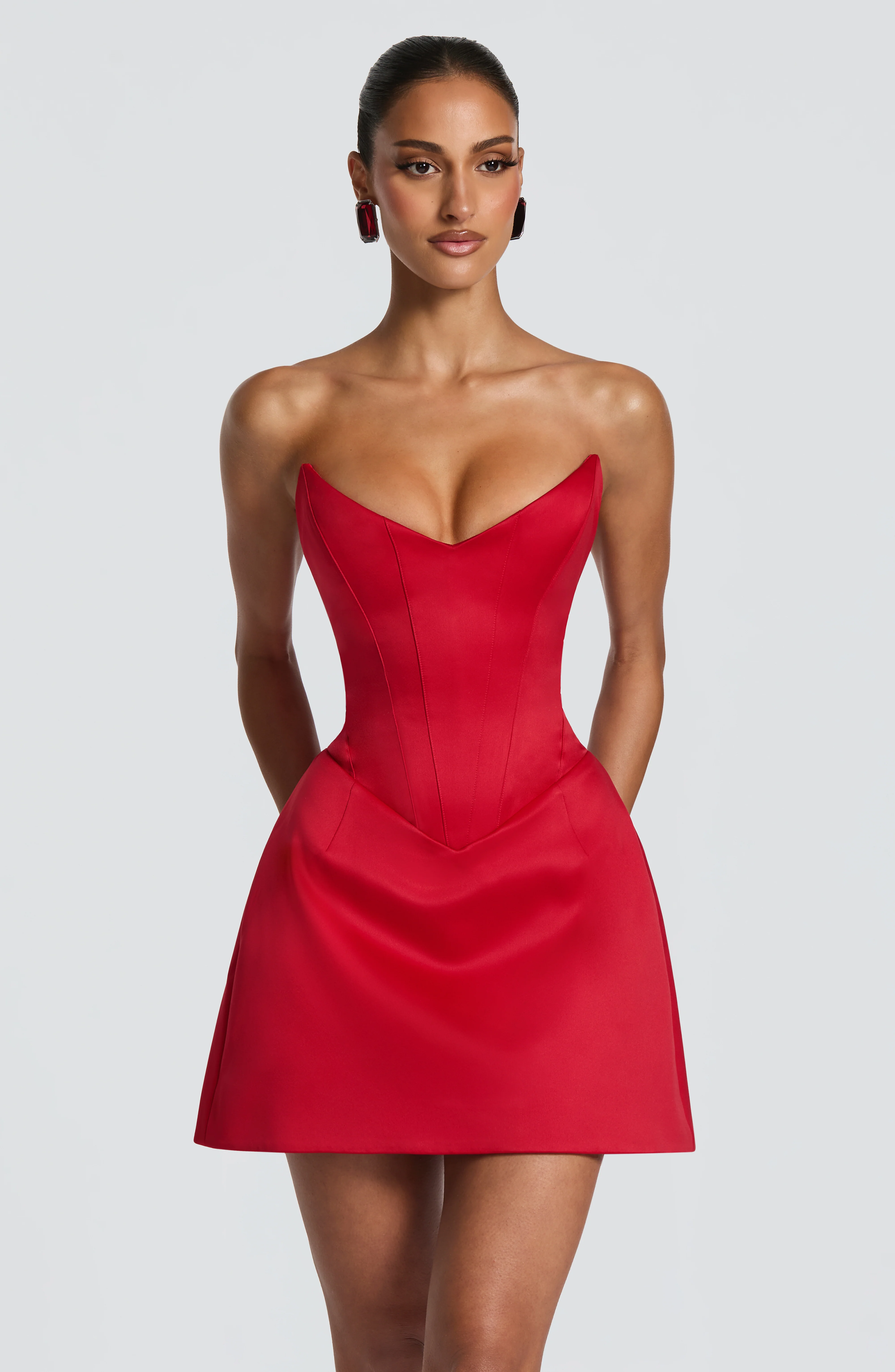 Torin Mini Dress - Red - Image 8