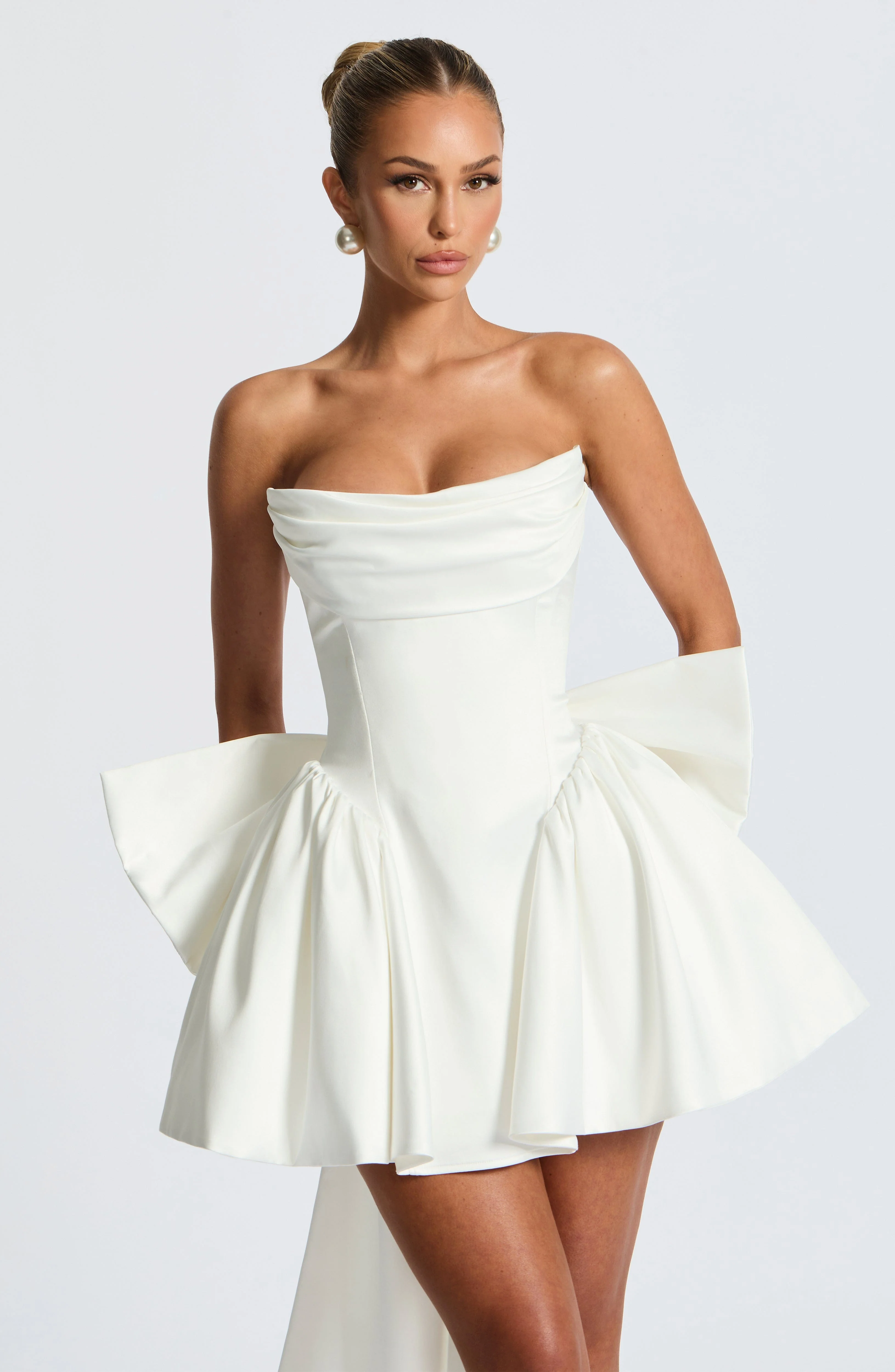 Trinity Mini Dress - Ivory - Image 16
