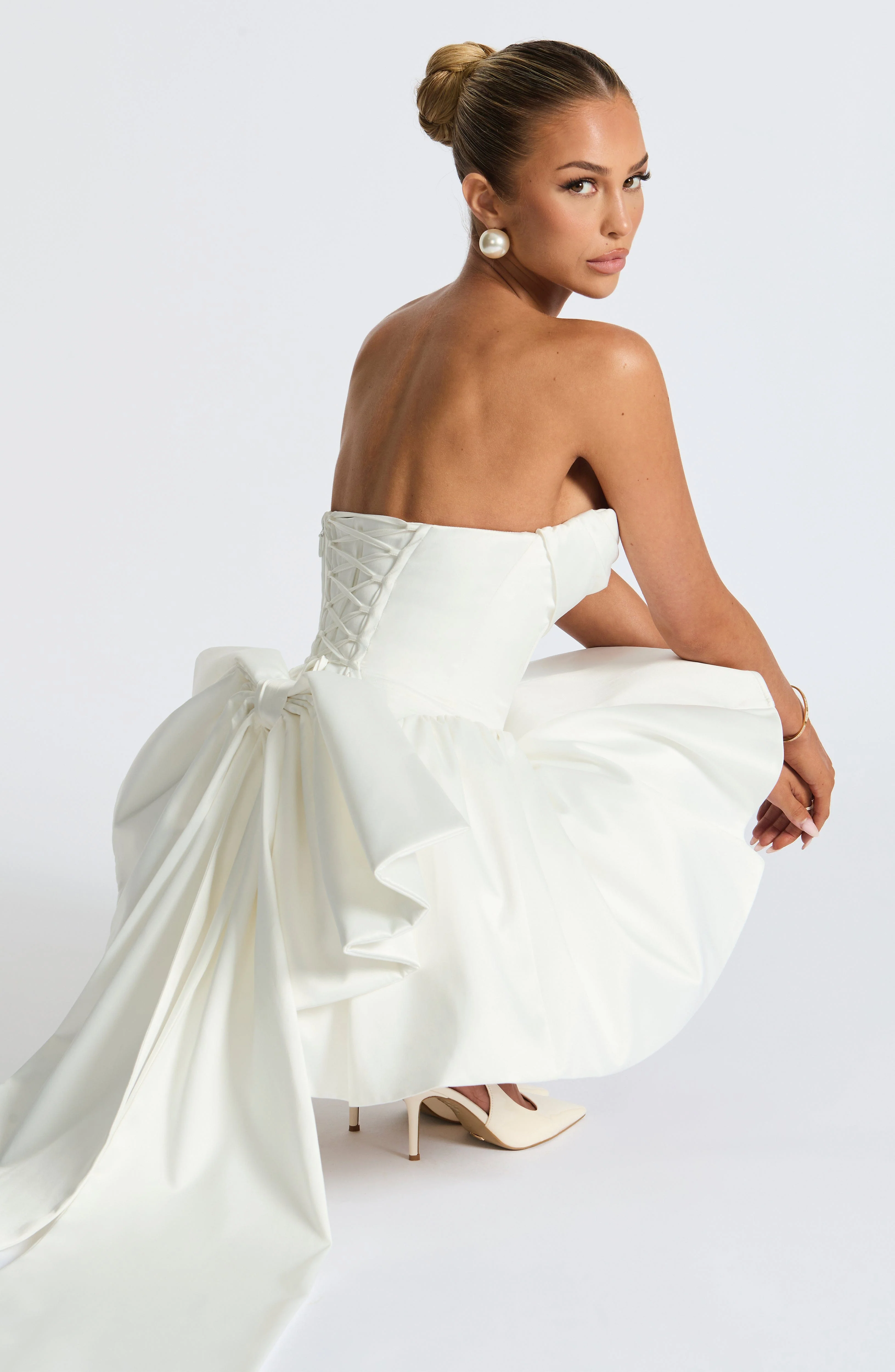 Trinity Mini Dress - Ivory - Image 7