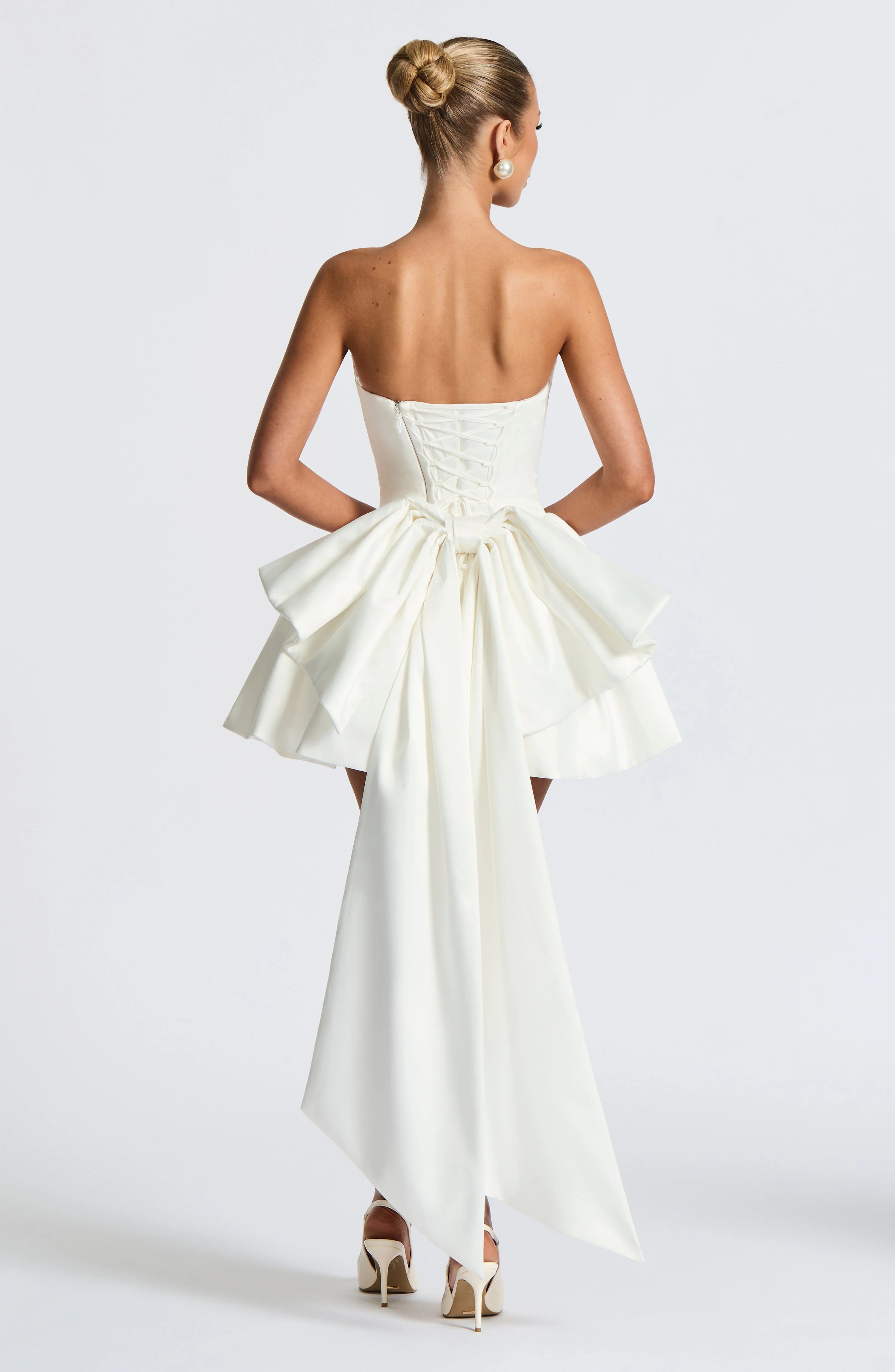 Trinity Mini Dress - Ivory - Image 9
