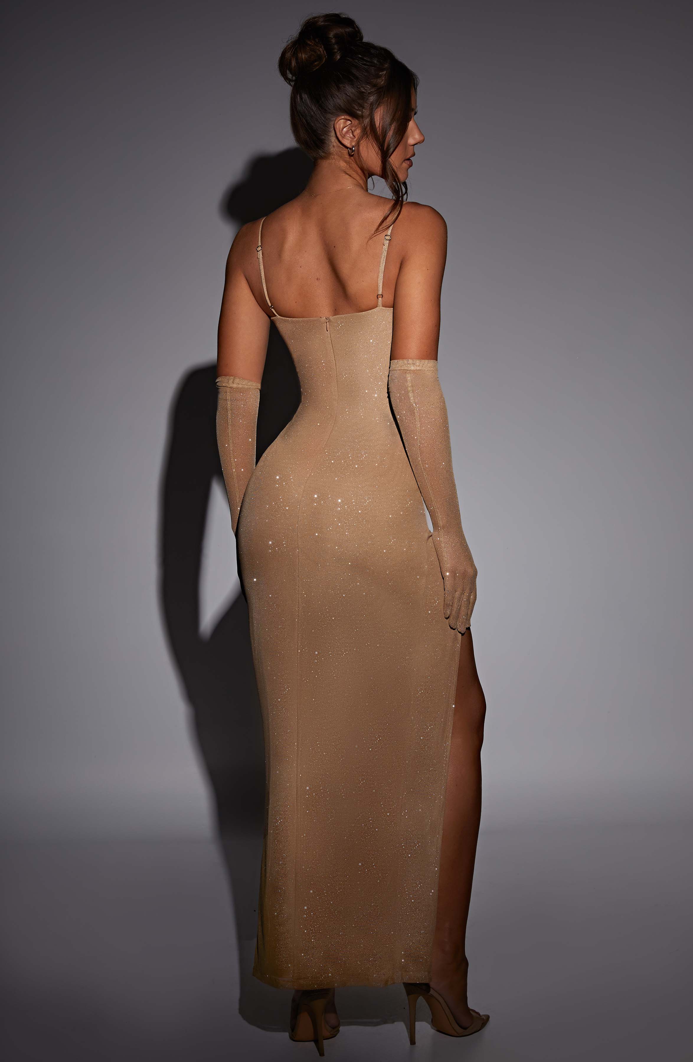 Trixie Maxi Dress - Gold Sparkle - Image 4