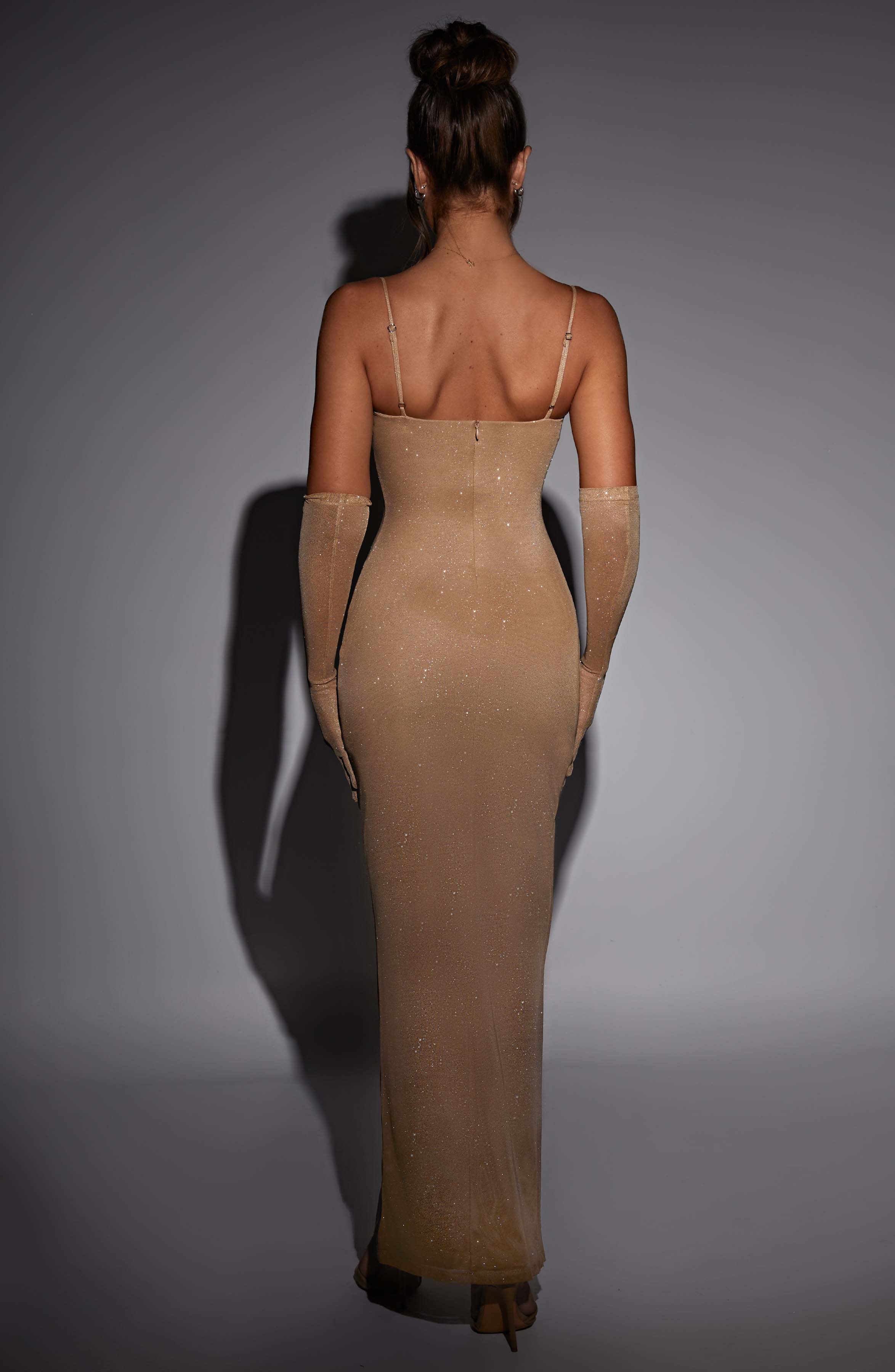 Trixie Maxi Dress - Gold Sparkle - Image 5