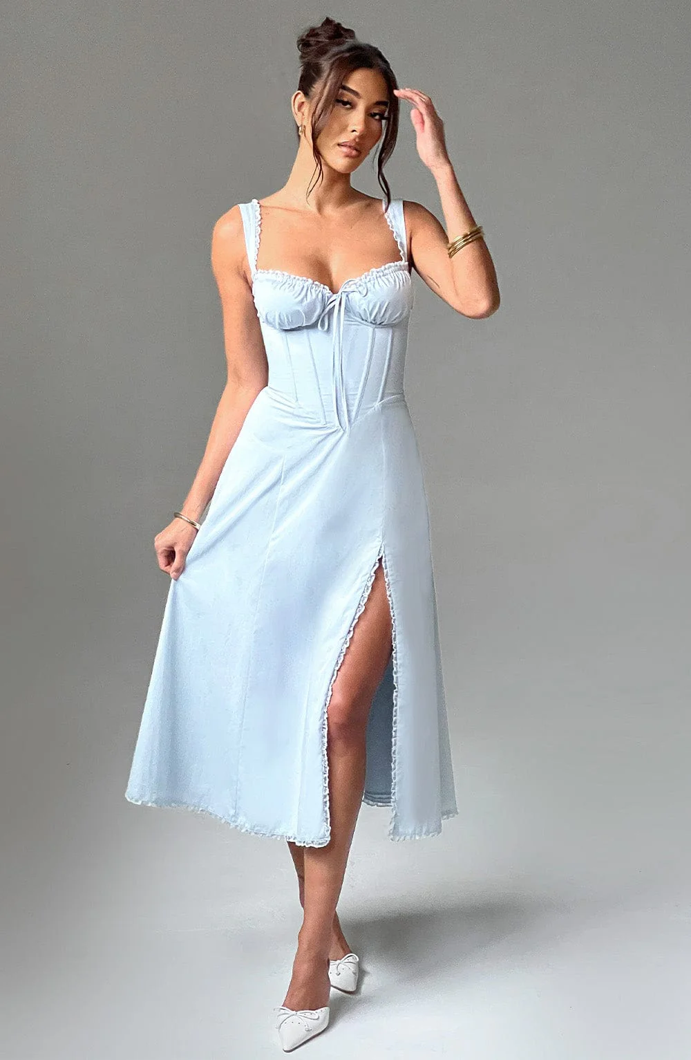 Ulrika Midi Dress - Blue - Image 6