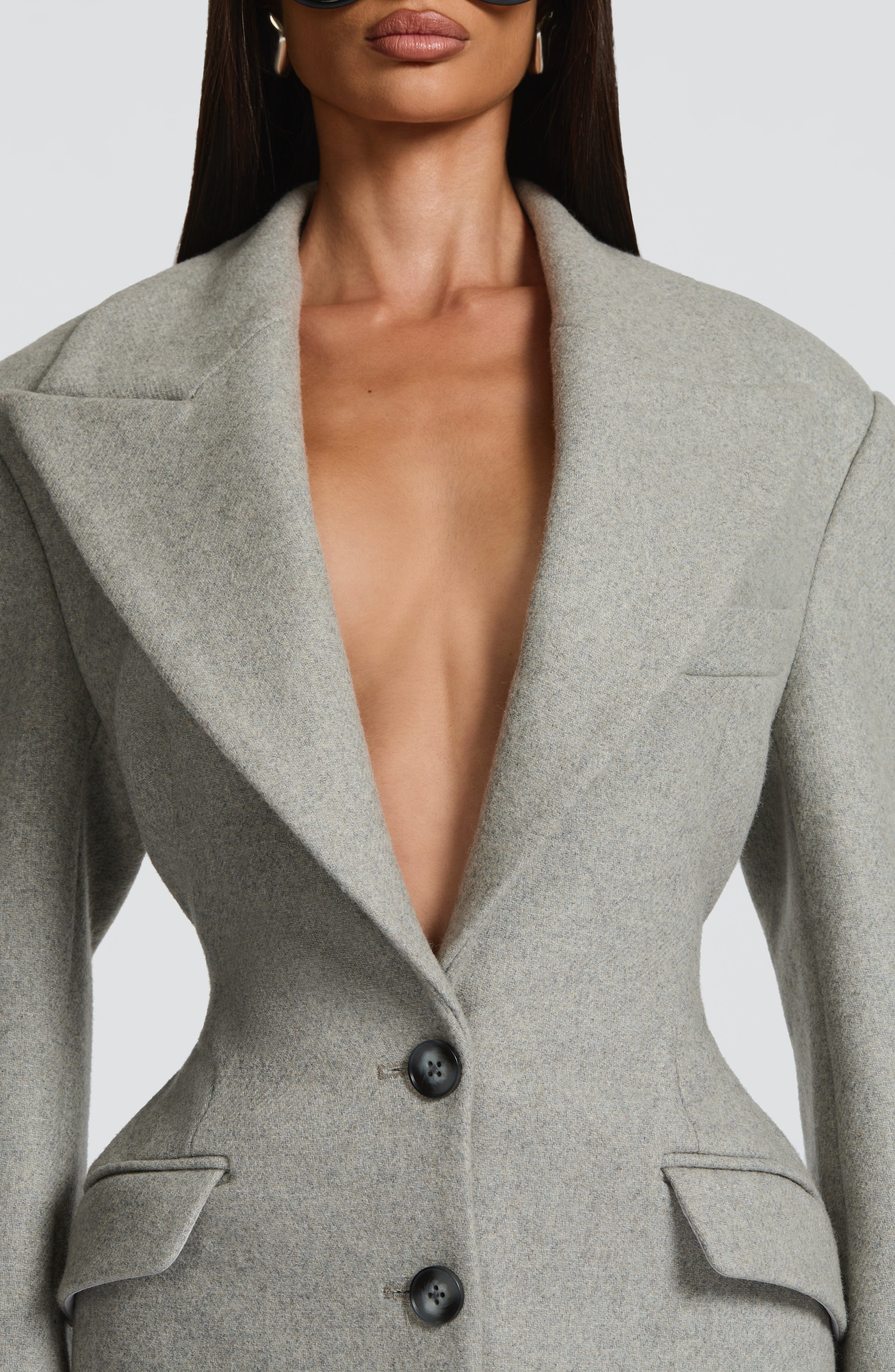 Ursula Coat - Light Grey - Image 4