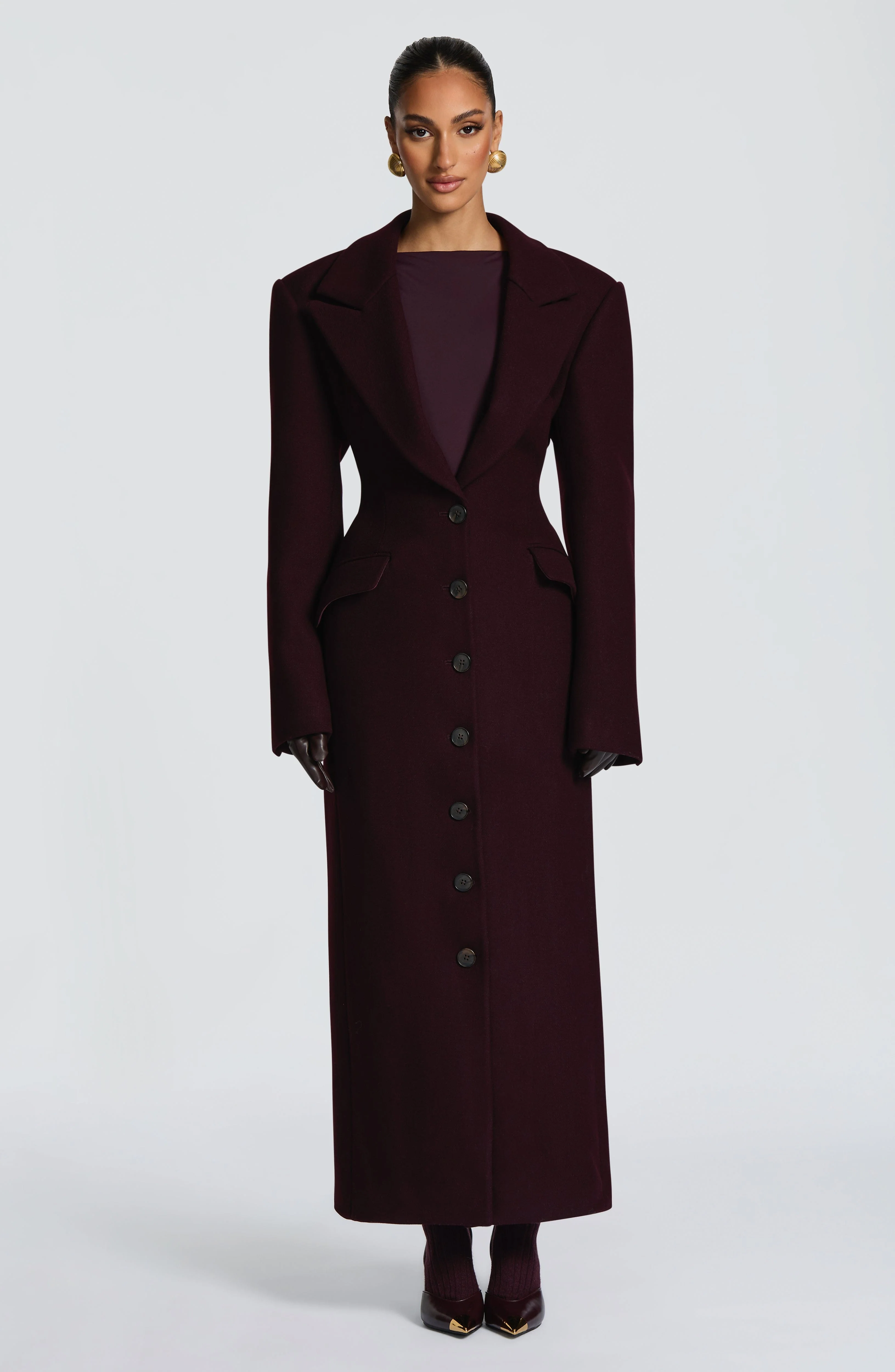 Ursula Coat - Plum - Image 10