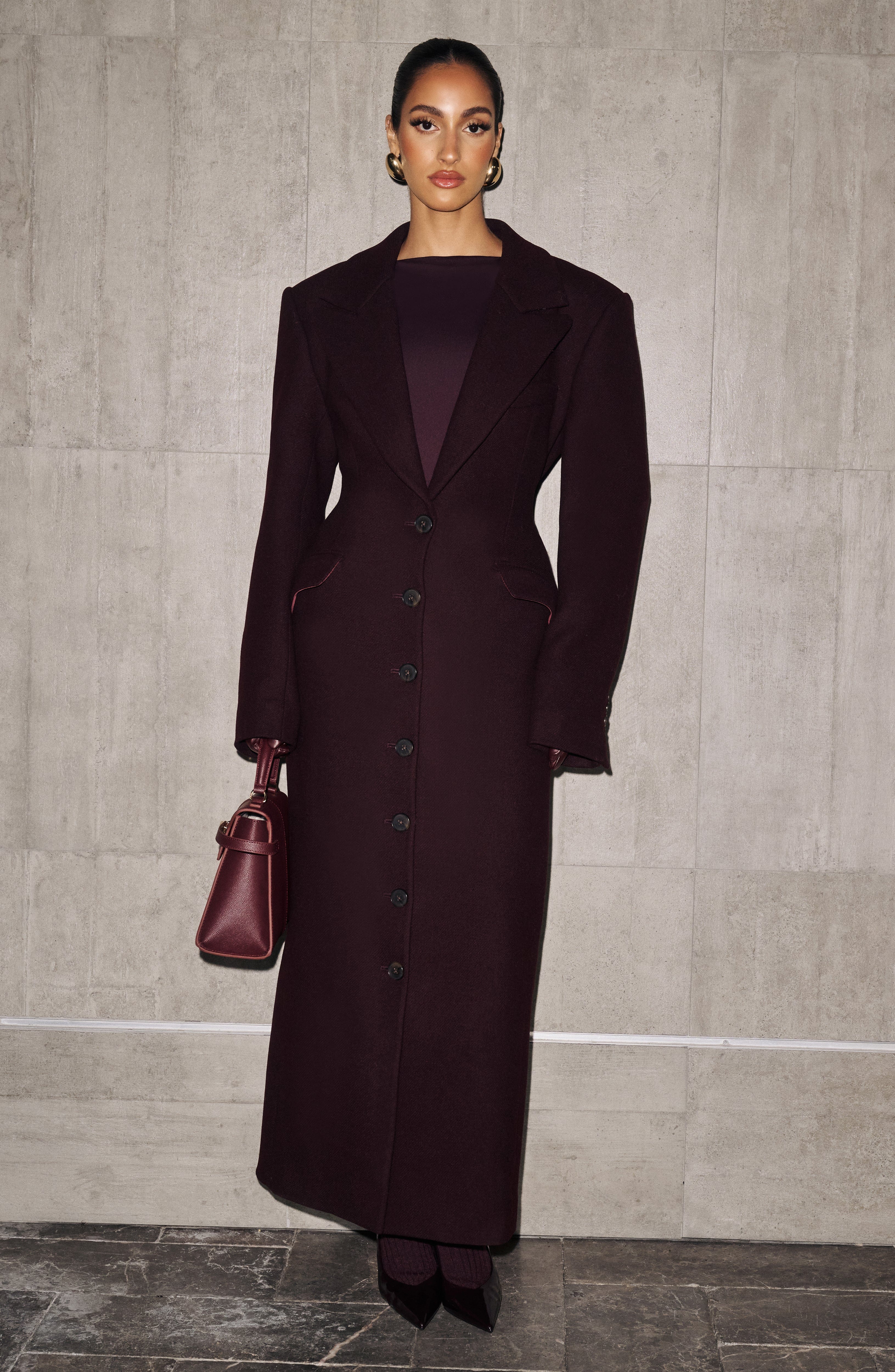 Ursula Coat - Plum - Image 14