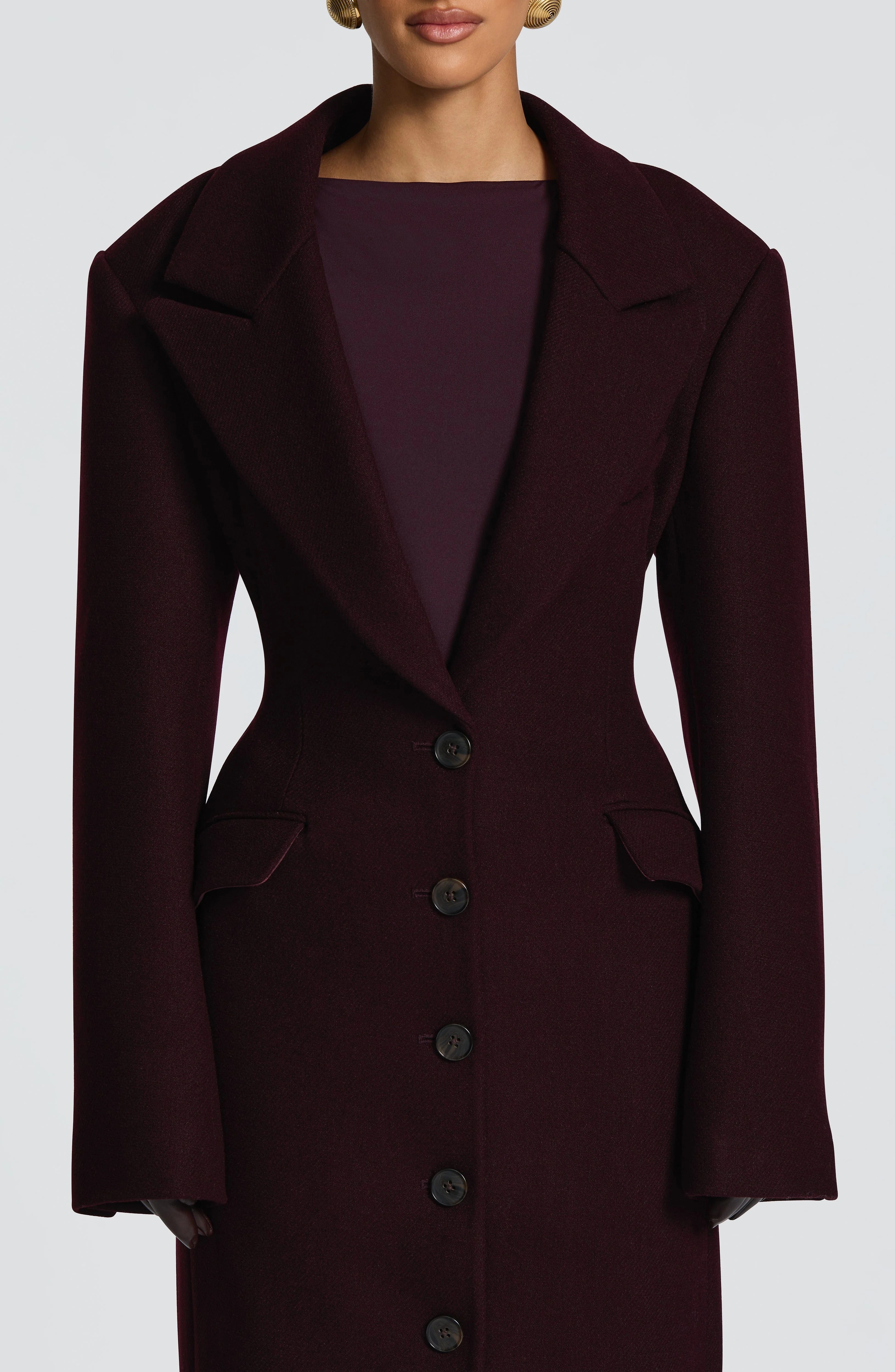 Ursula Coat - Plum - Image 7
