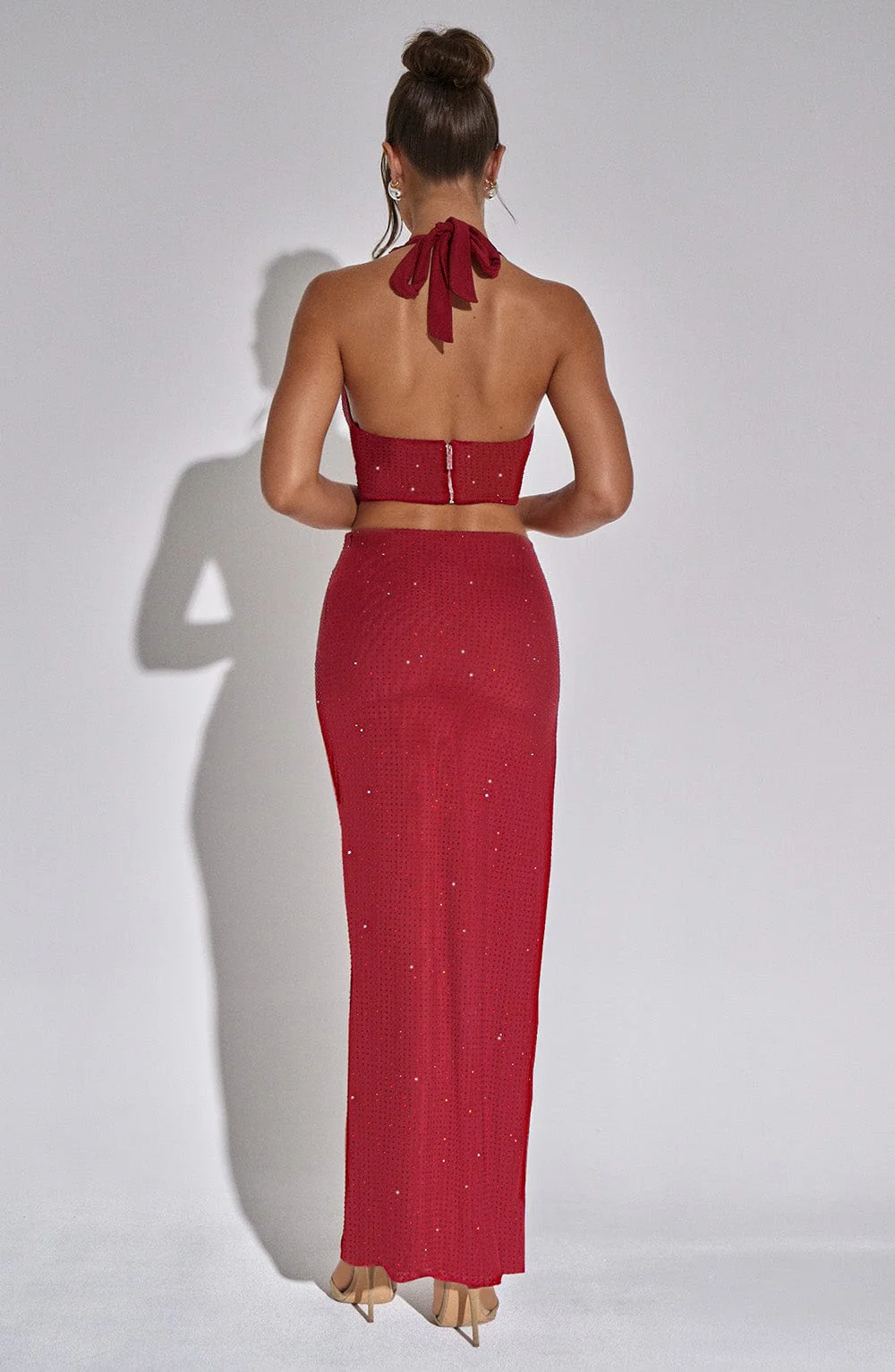 Val Maxi Skirt - Red - Image 3
