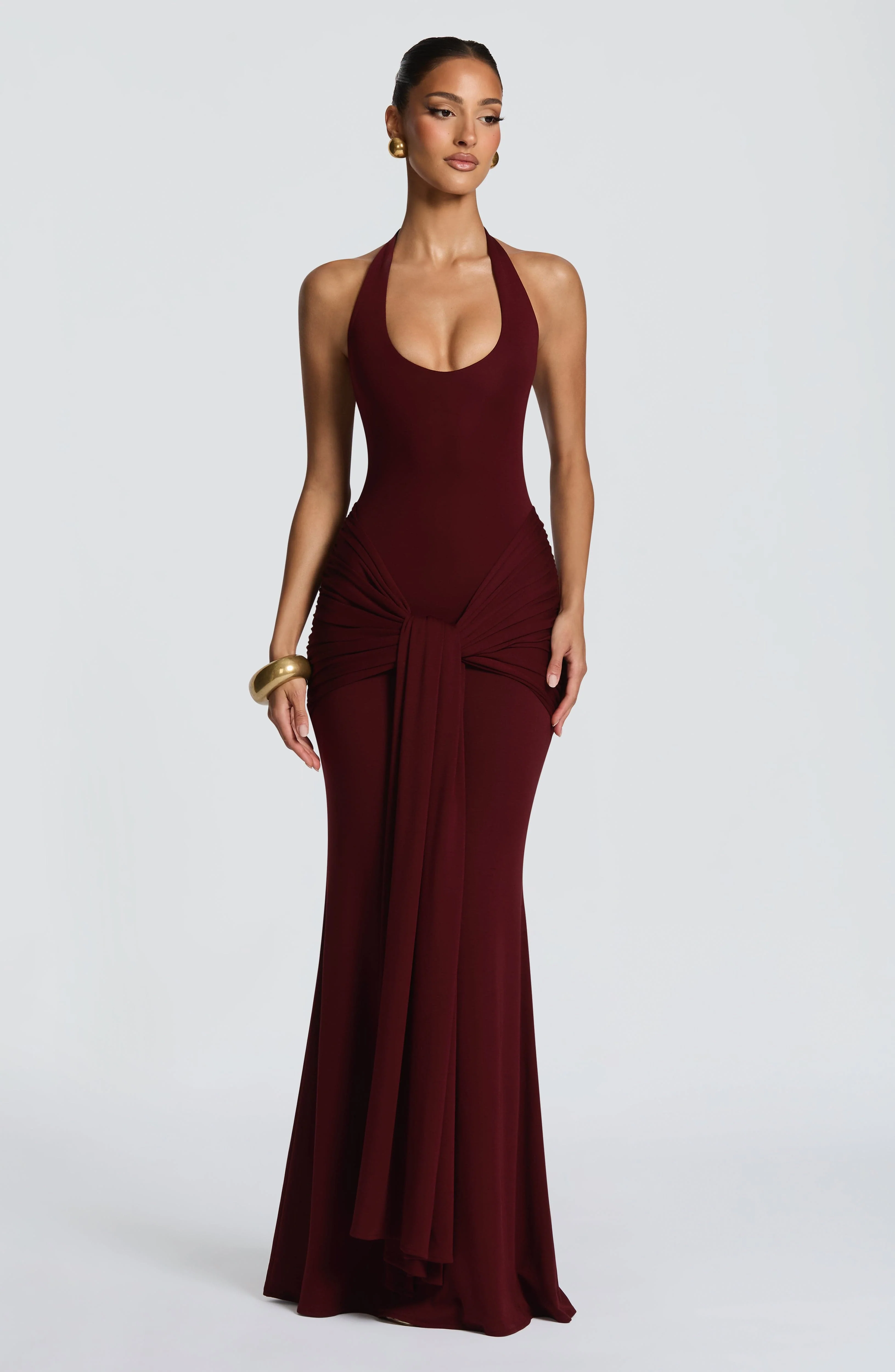 Veneda Maxi Dress - Cherry Lacquer - Image 4
