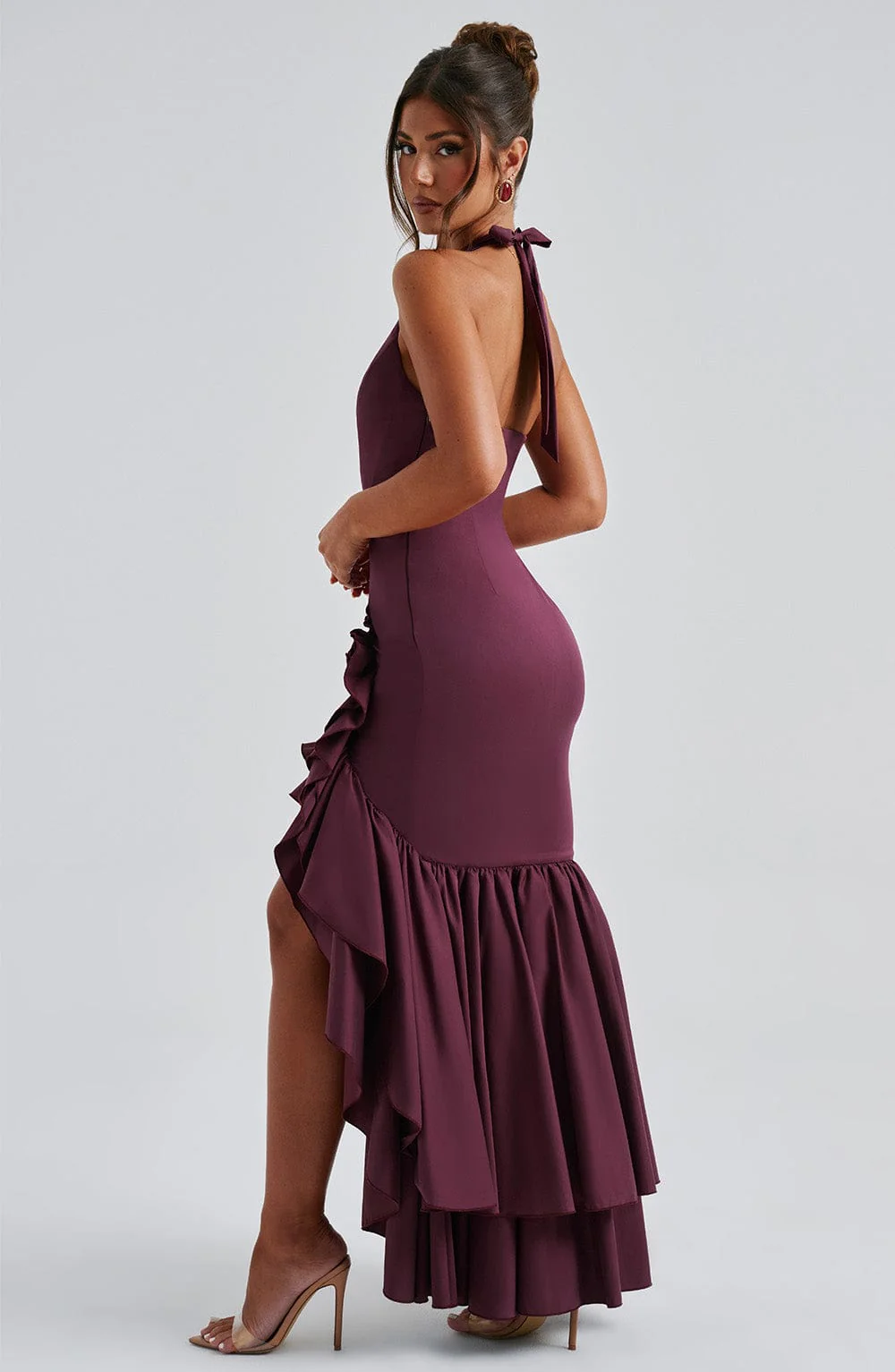Veronique Maxi Dress - Cherry Lacquer - Image 8