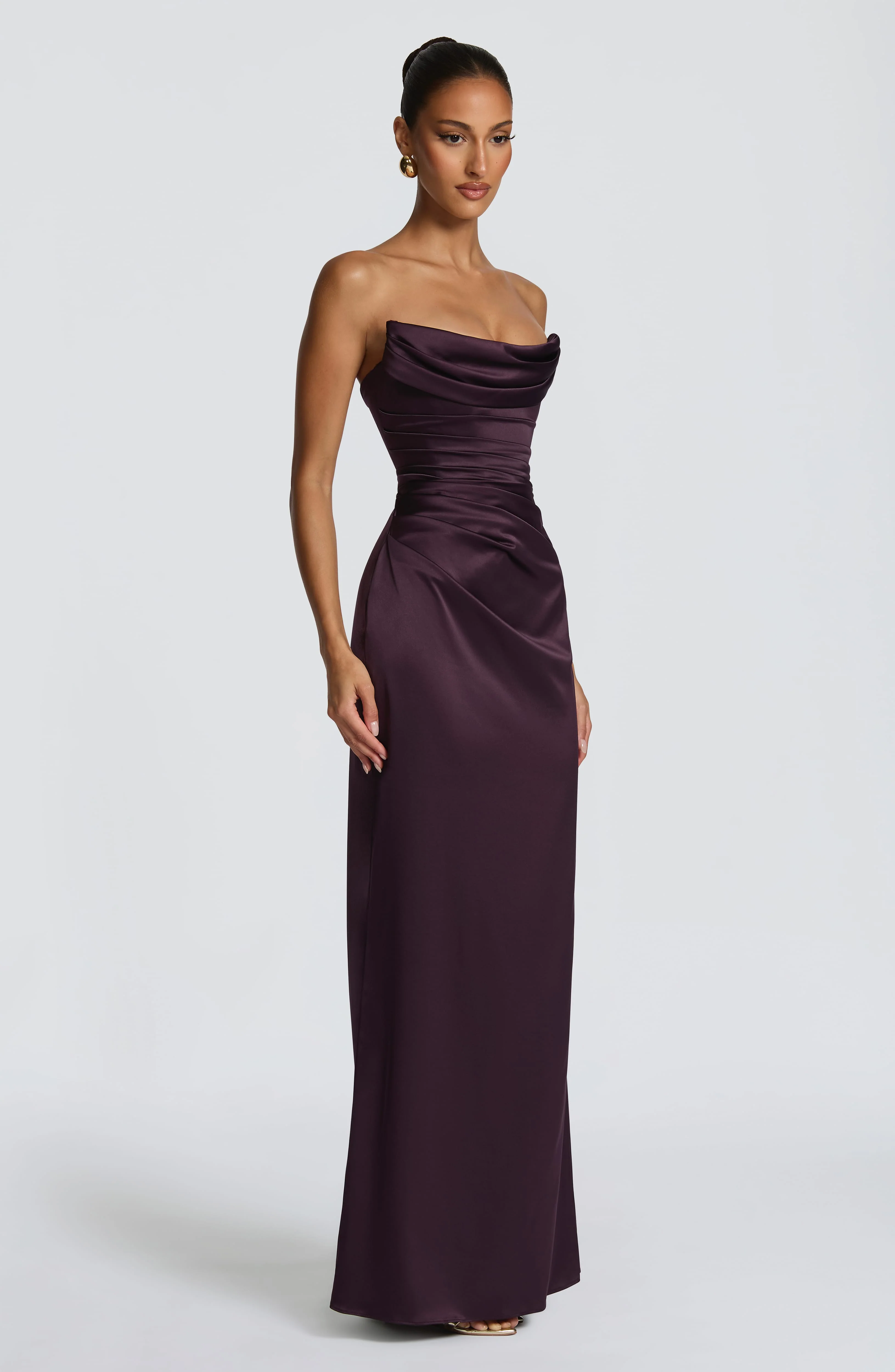 Vessa Maxi Dress - Plum - Image 3