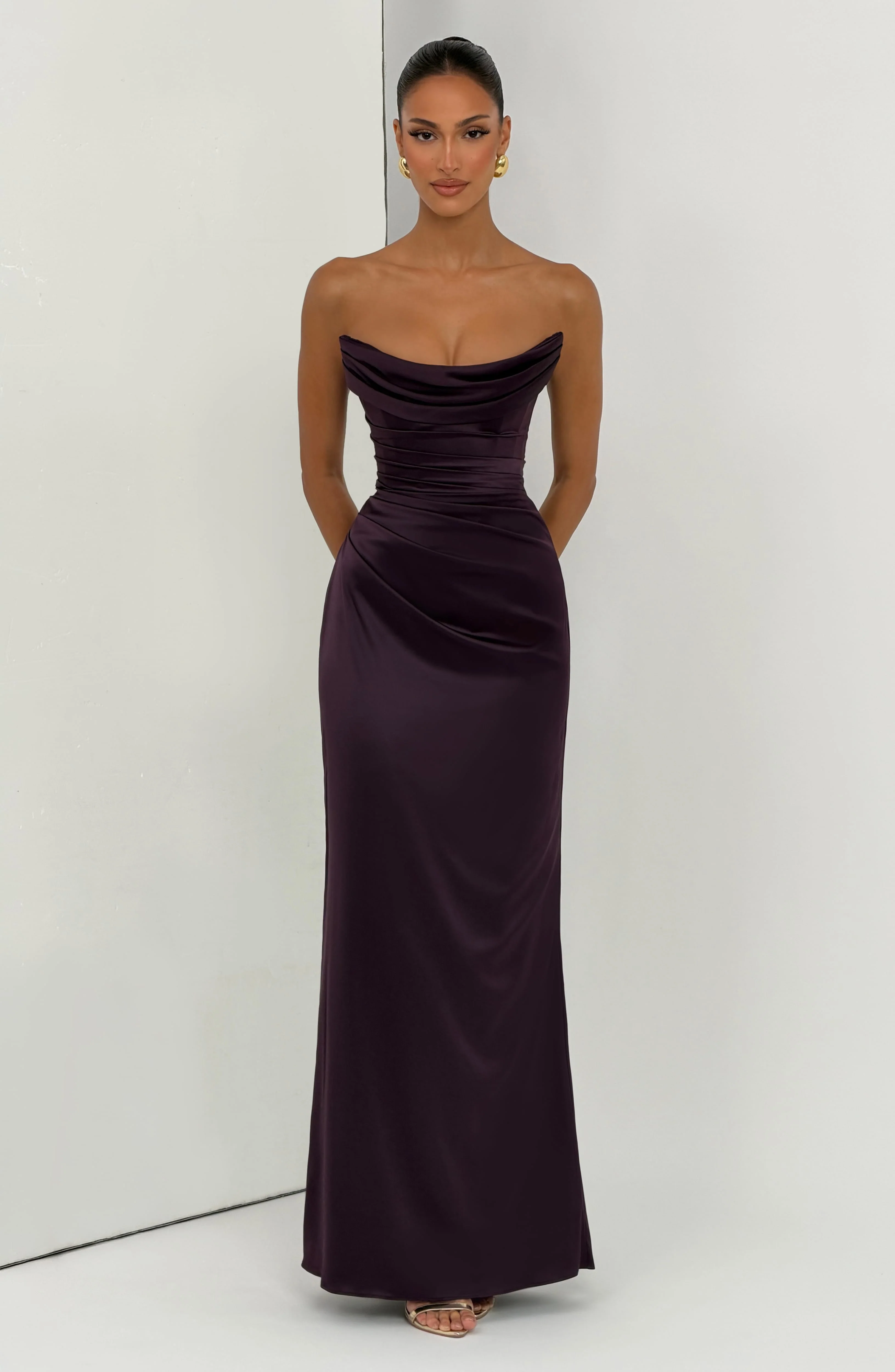Vessa Maxi Dress - Plum - Image 7