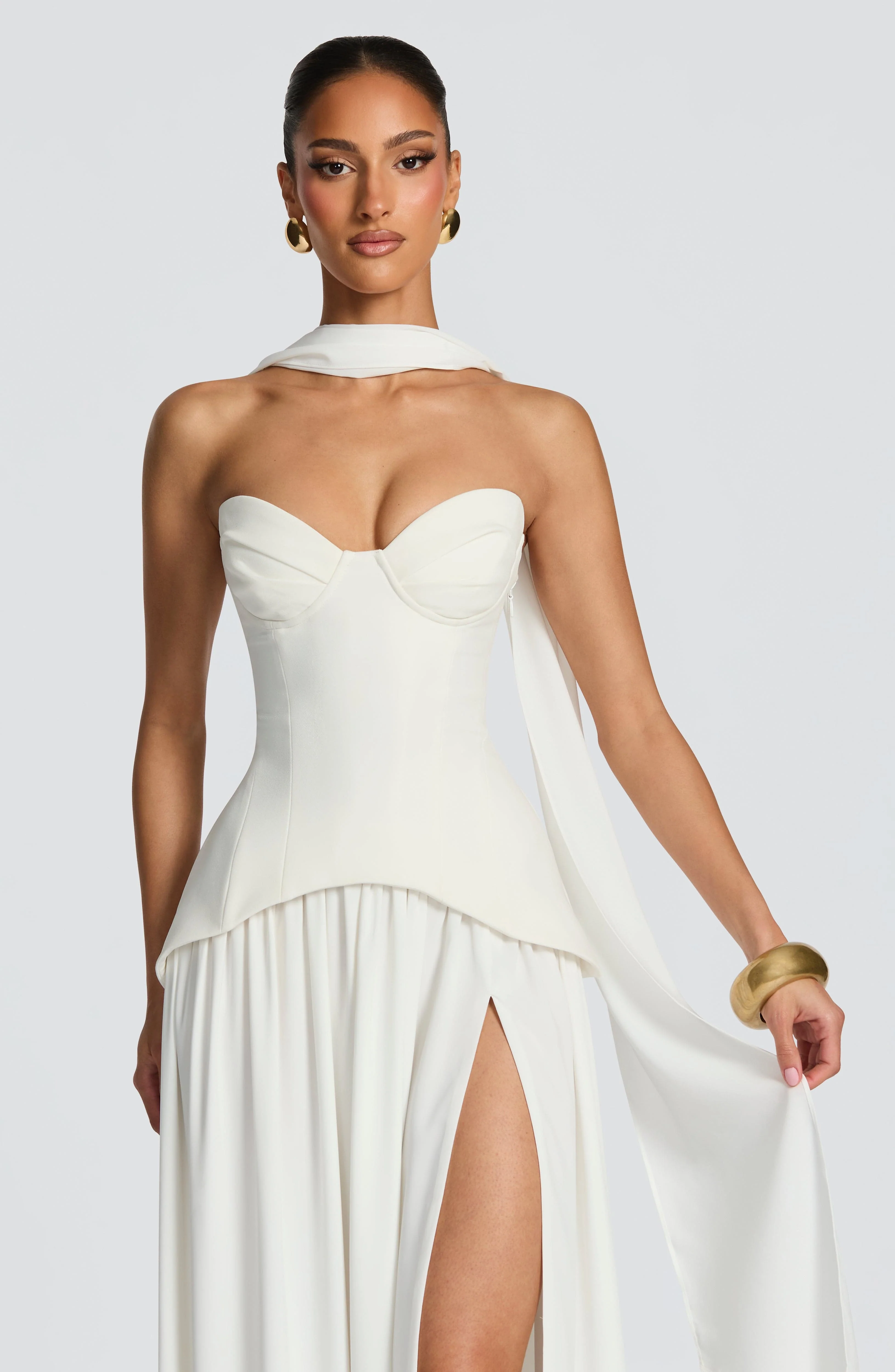 Vietta Maxi Dress - Ivory - Image 8