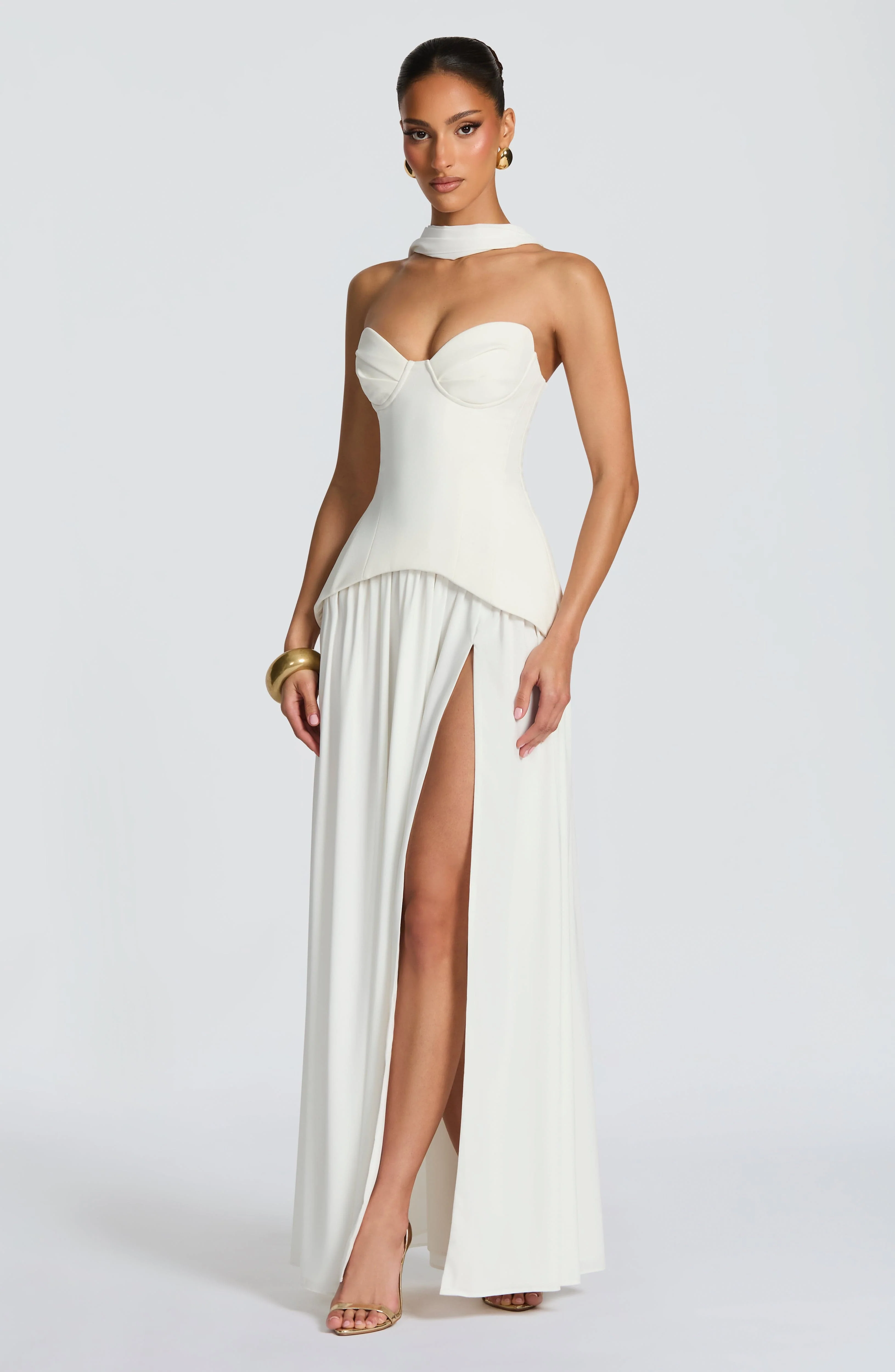 Vietta Maxi Dress - Ivory - Image 9