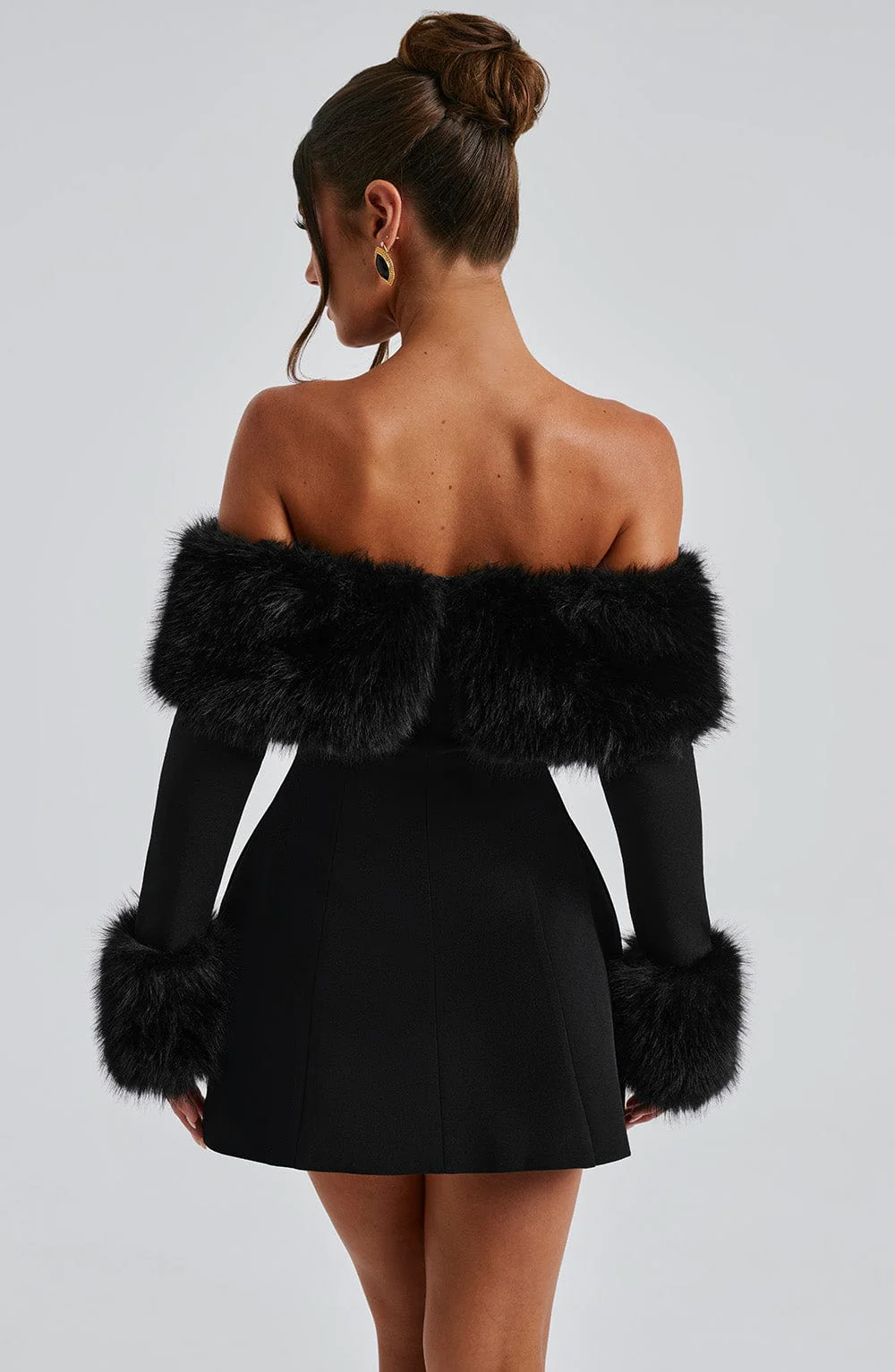 Villanelle Mini Dress - Black - Image 3
