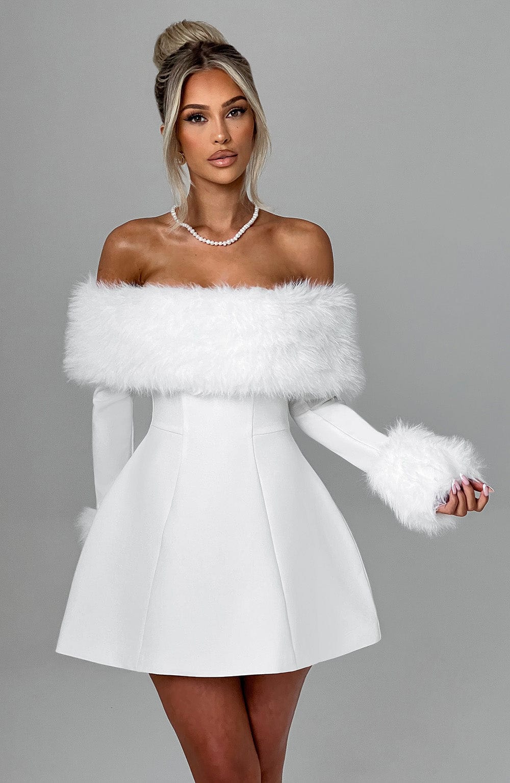 Villanelle Mini Dress - Ivory - Image 5