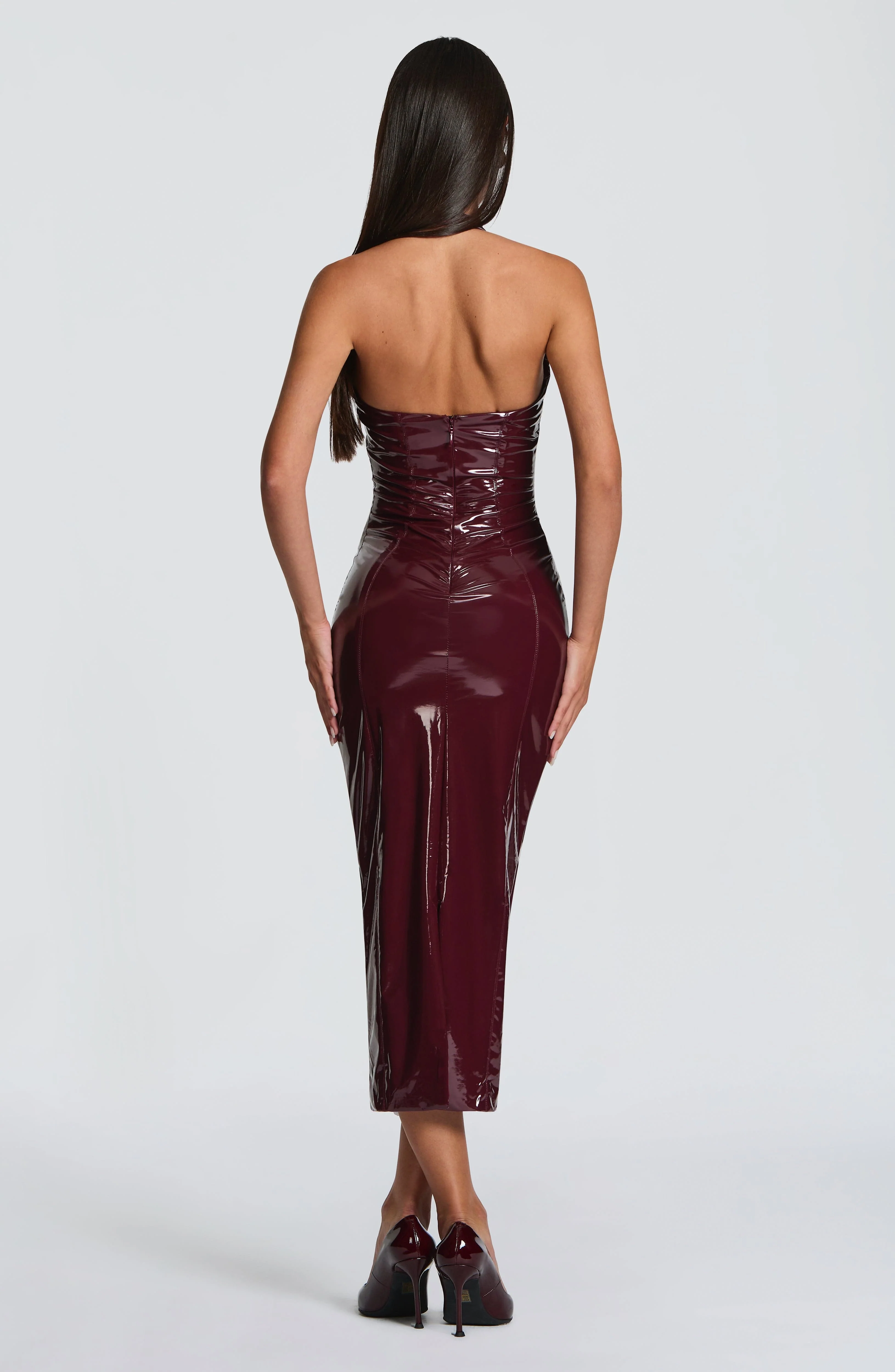 Violette Midi Dress - Cherry Lacquer - Image 3