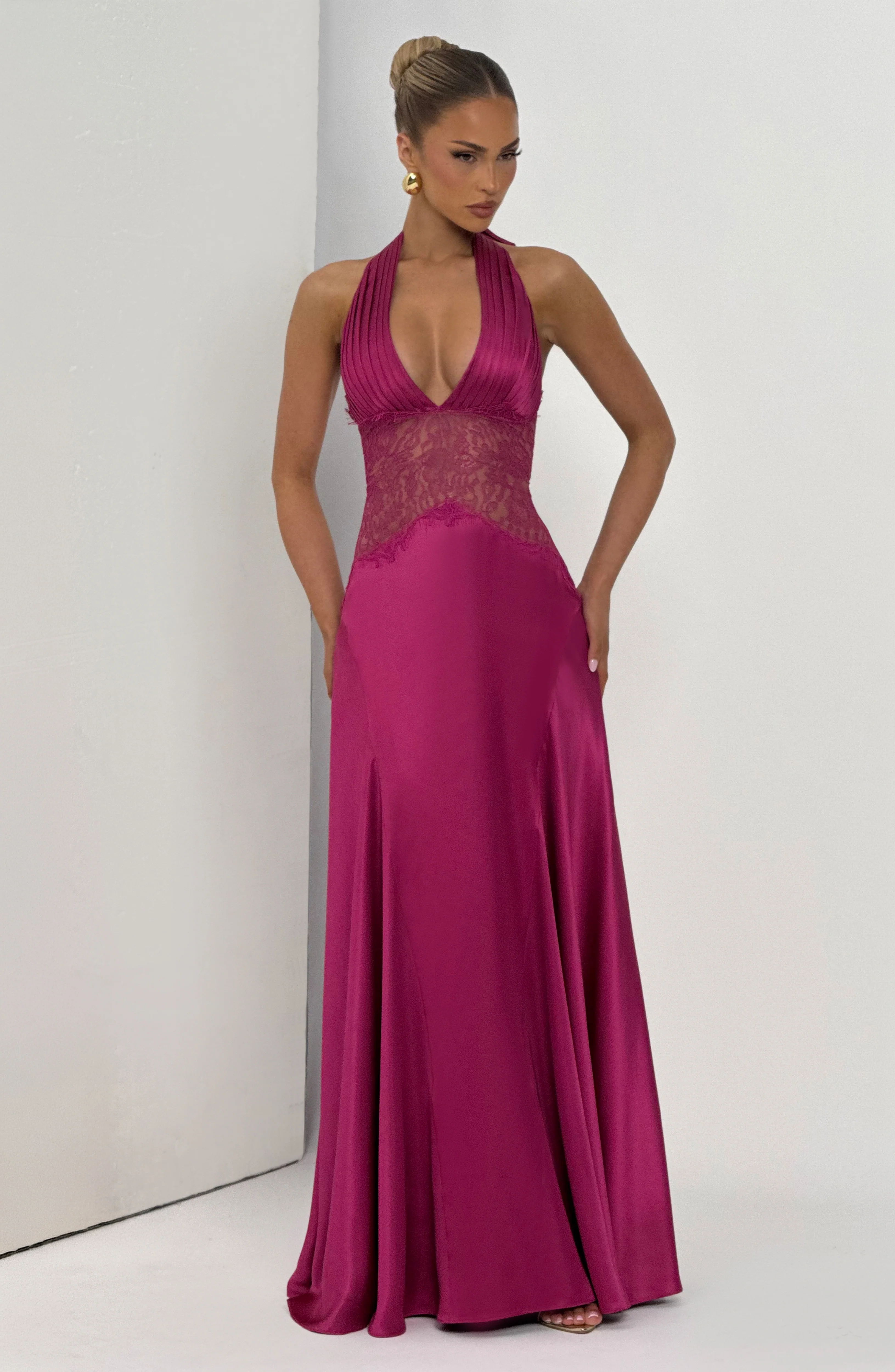 Virella Maxi Dress - Fuchsia - Image 10