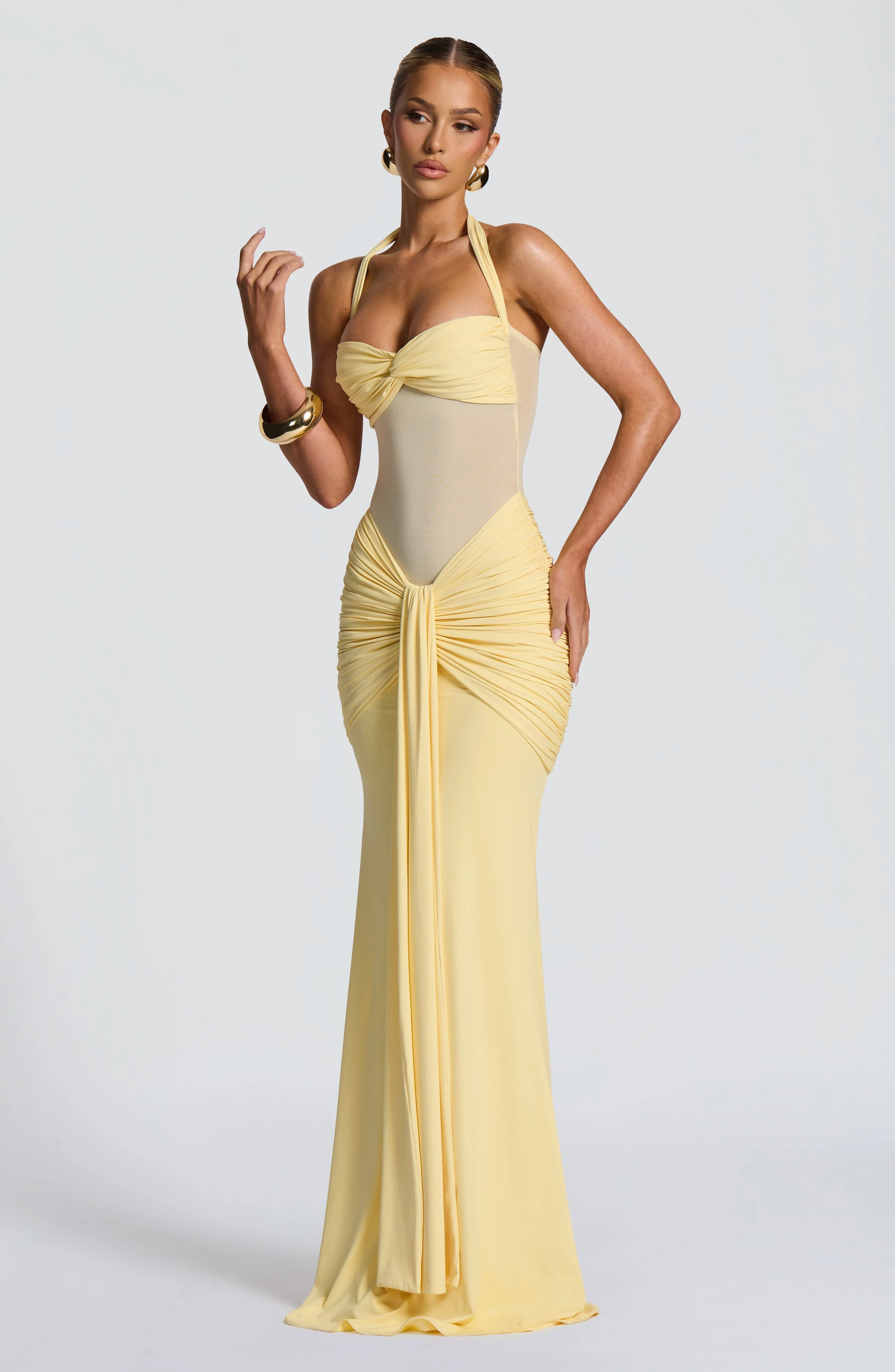 Vixen Maxi Dress - Lemon - Image 6