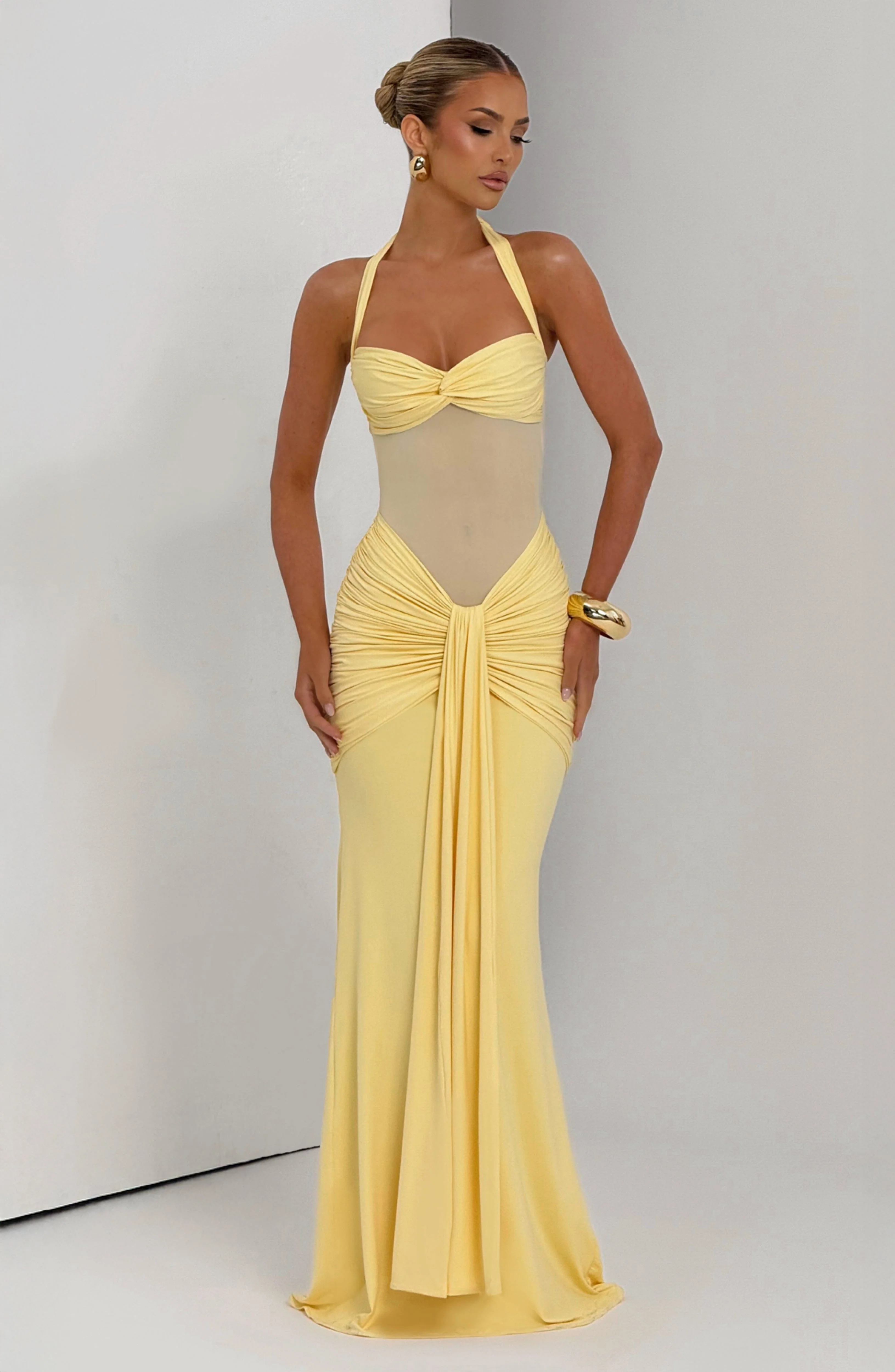 Vixen Maxi Dress - Lemon - Image 8