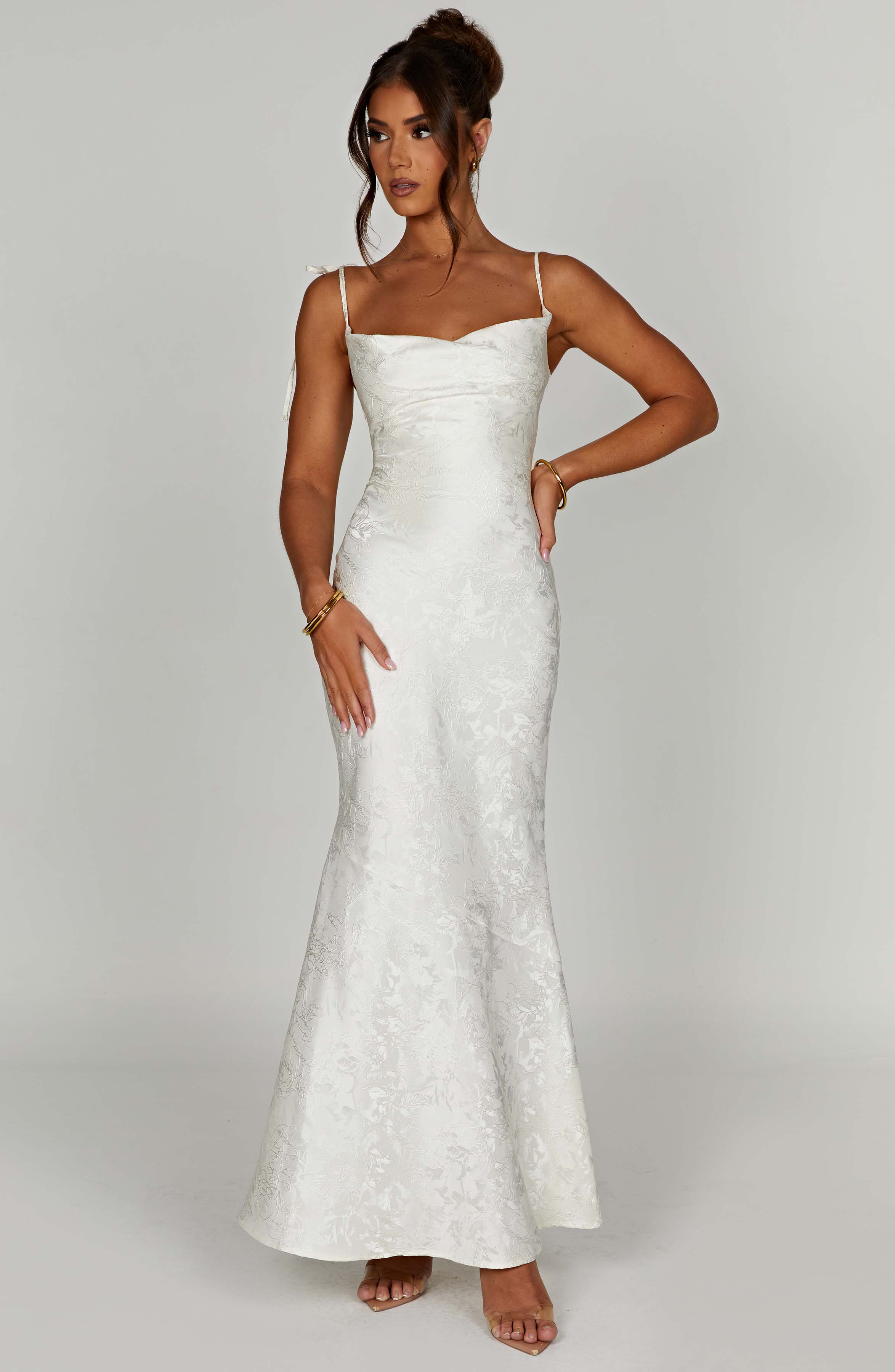 Whitney Maxi Dress - Ivory - Image 10