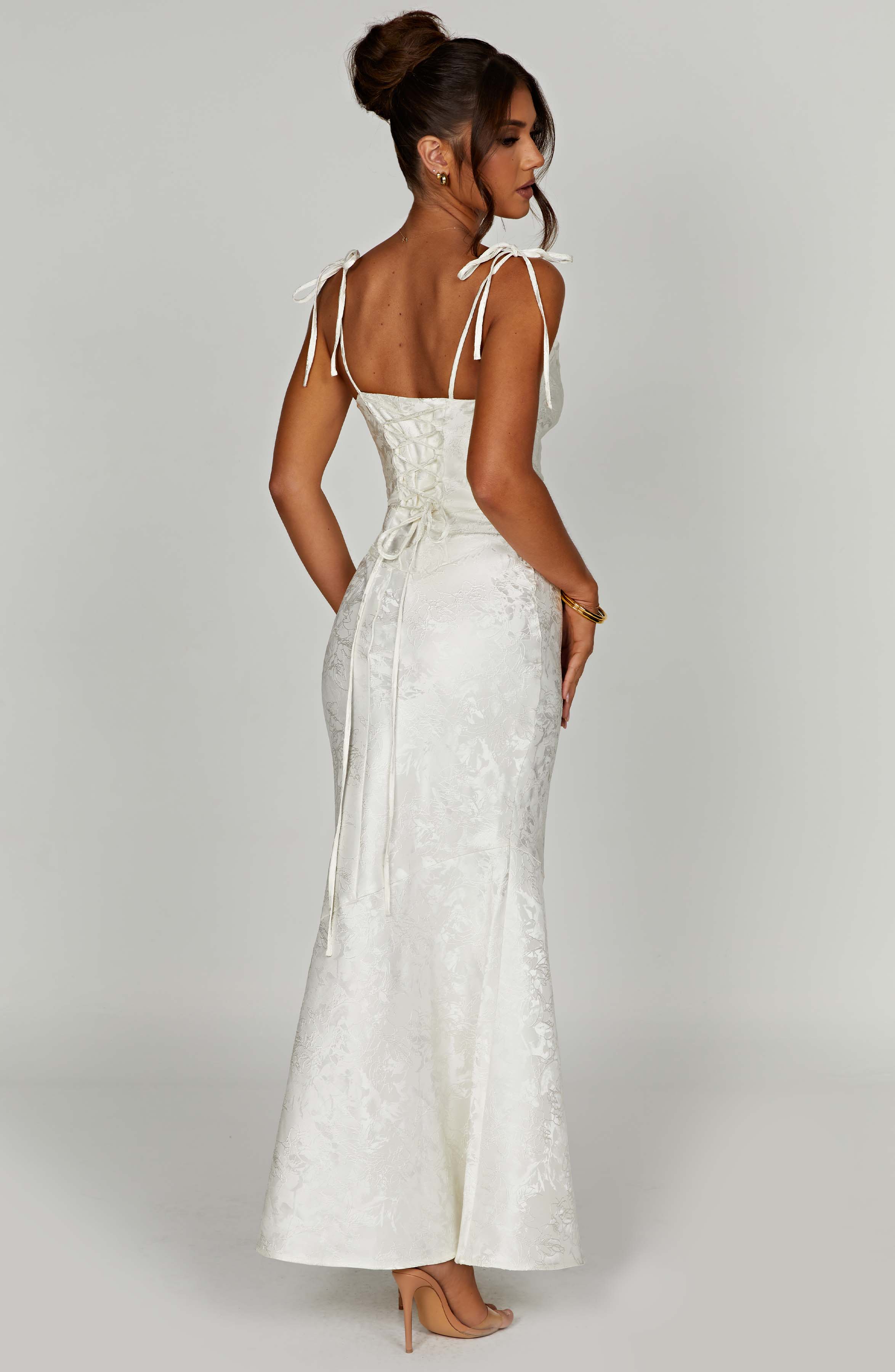 Whitney Maxi Dress - Ivory - Image 6
