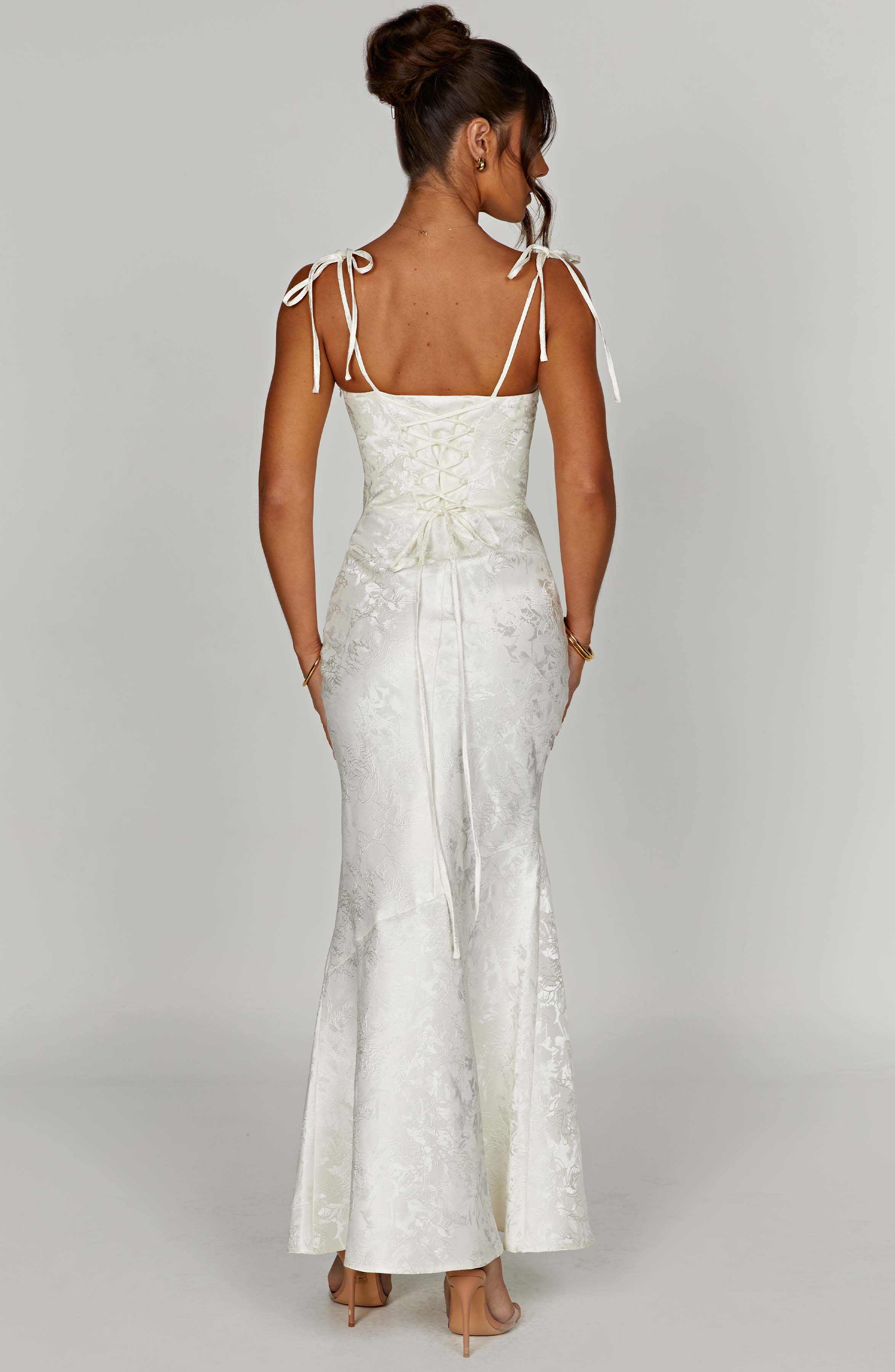 Whitney Maxi Dress - Ivory - Image 8