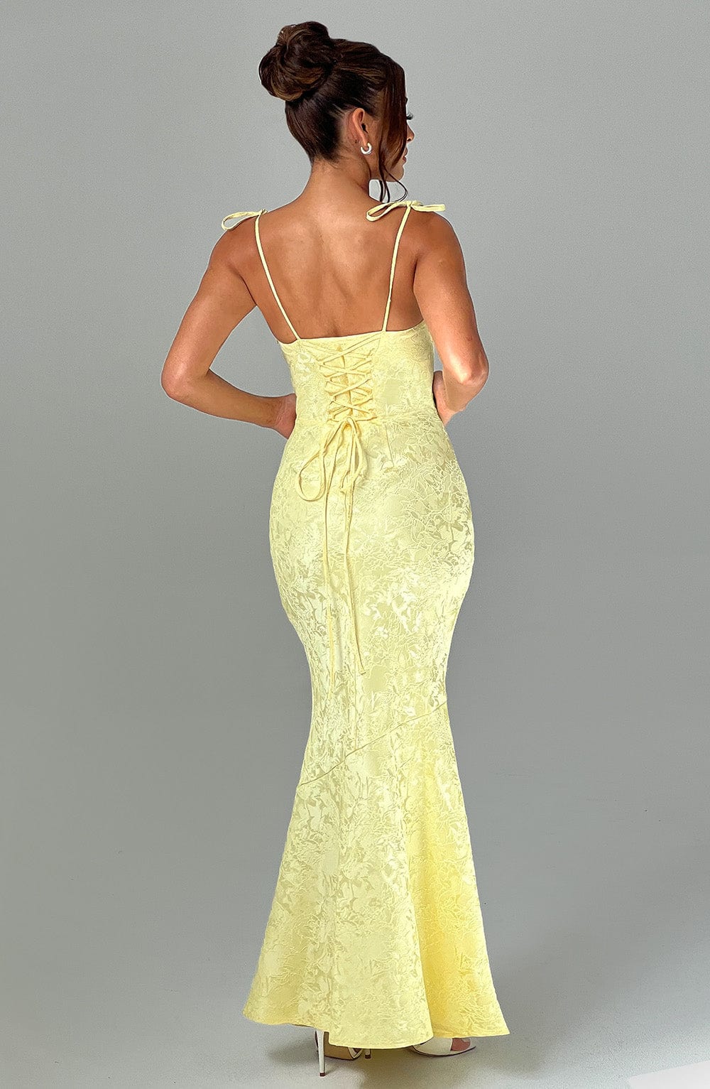 Whitney Maxi Dress - Lemon - Image 2