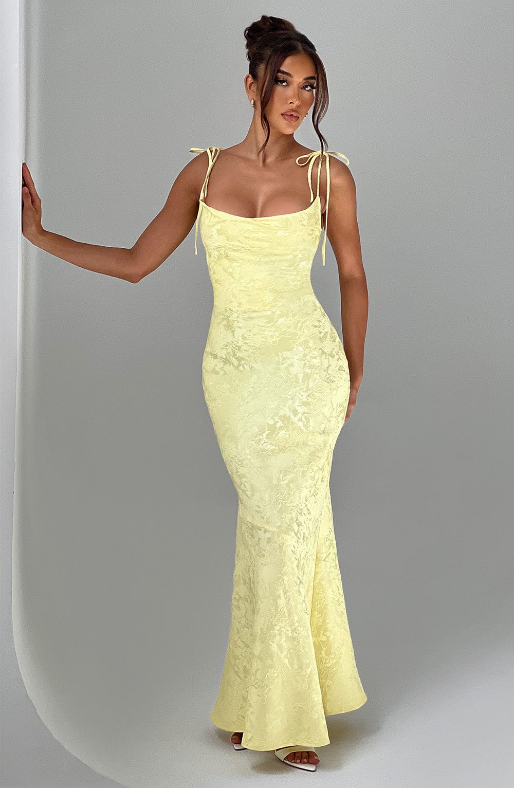 Whitney Maxi Dress - Lemon - Image 6