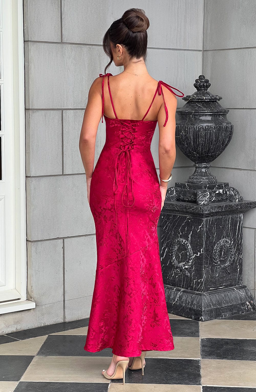 Whitney Maxi Dress - Red - Image 2