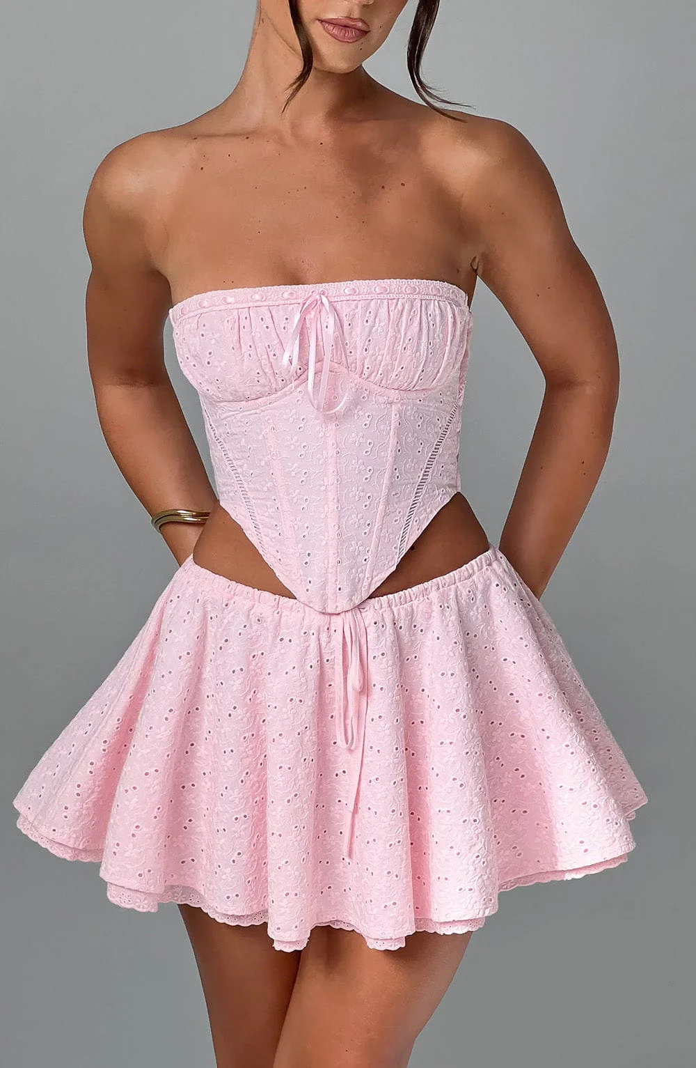 Winnie Mini Skirt - Blush - Image 3