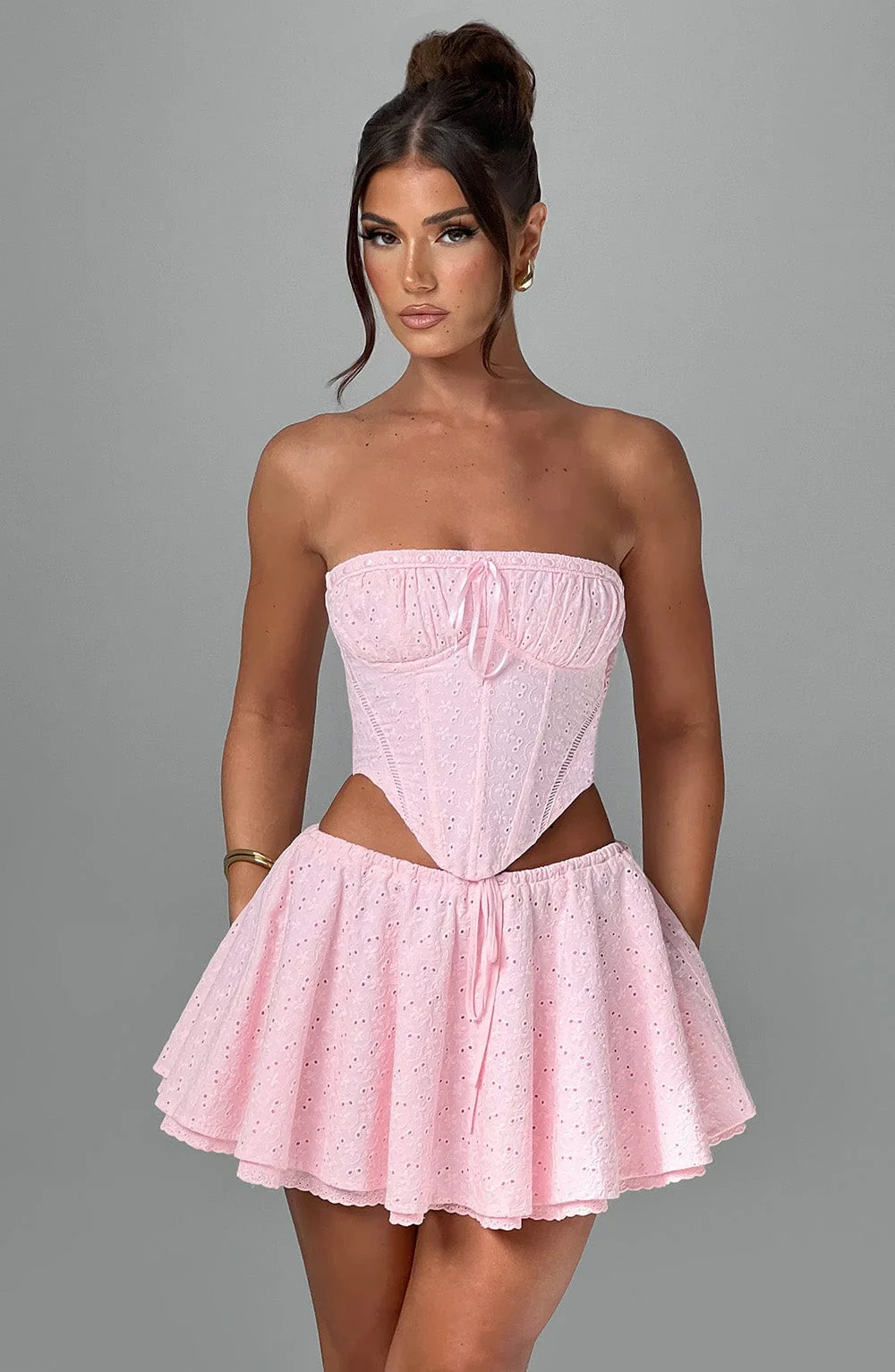 Winnie Mini Skirt - Blush - Image 4