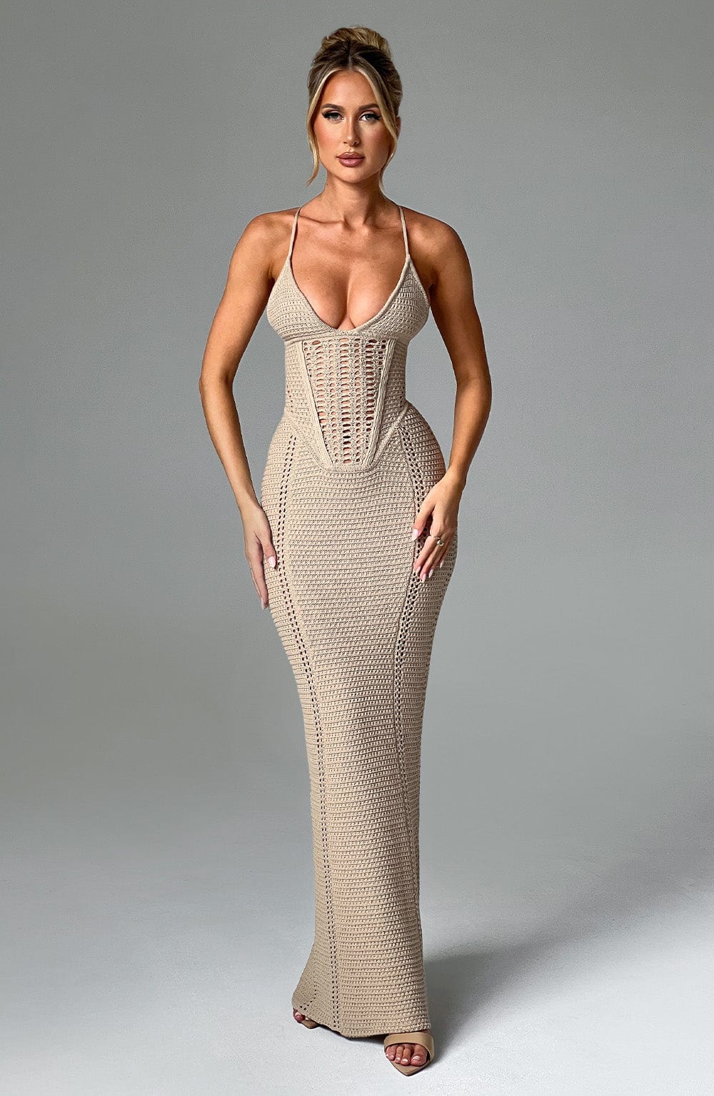 Xanthe Maxi Dress - Beige - Image 7