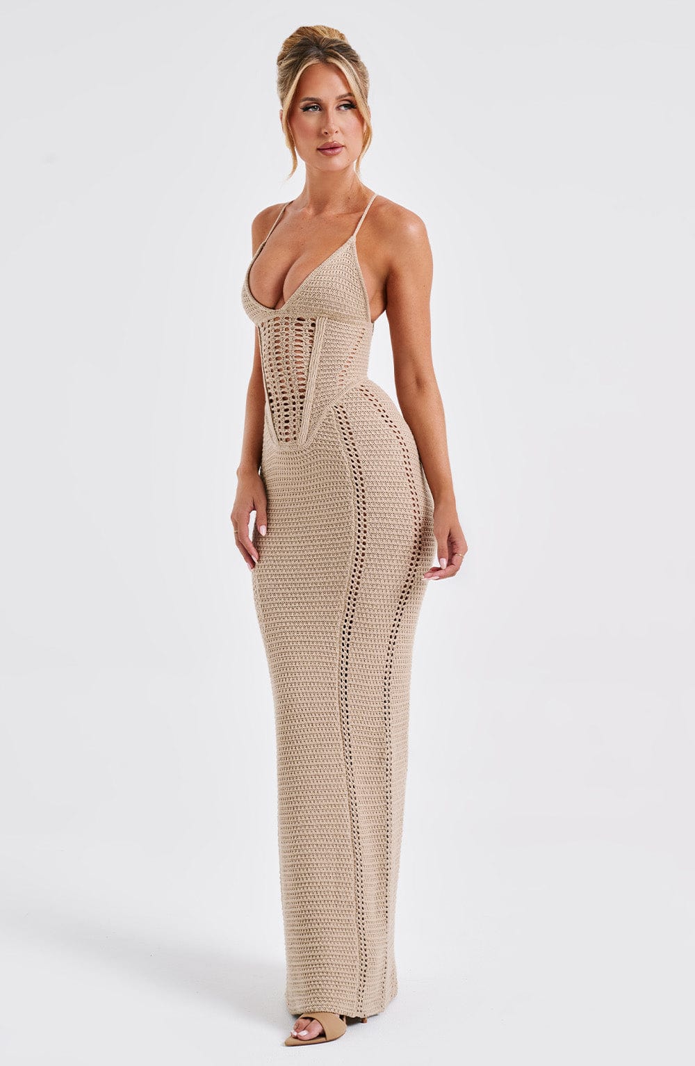 Xanthe Maxi Dress - Beige - Image 9