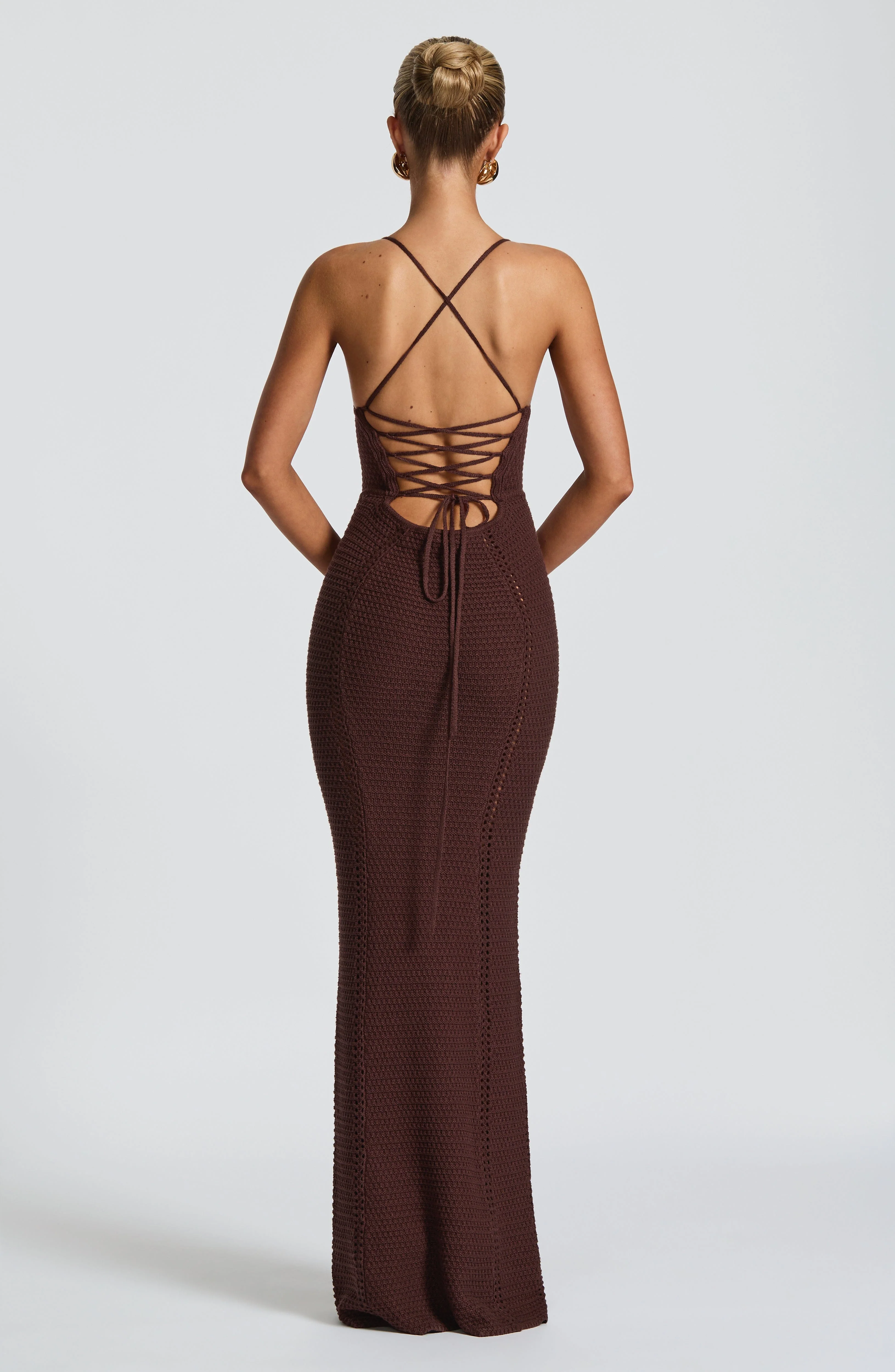 Xanthe Maxi Dress - Plum Brown - Image 2
