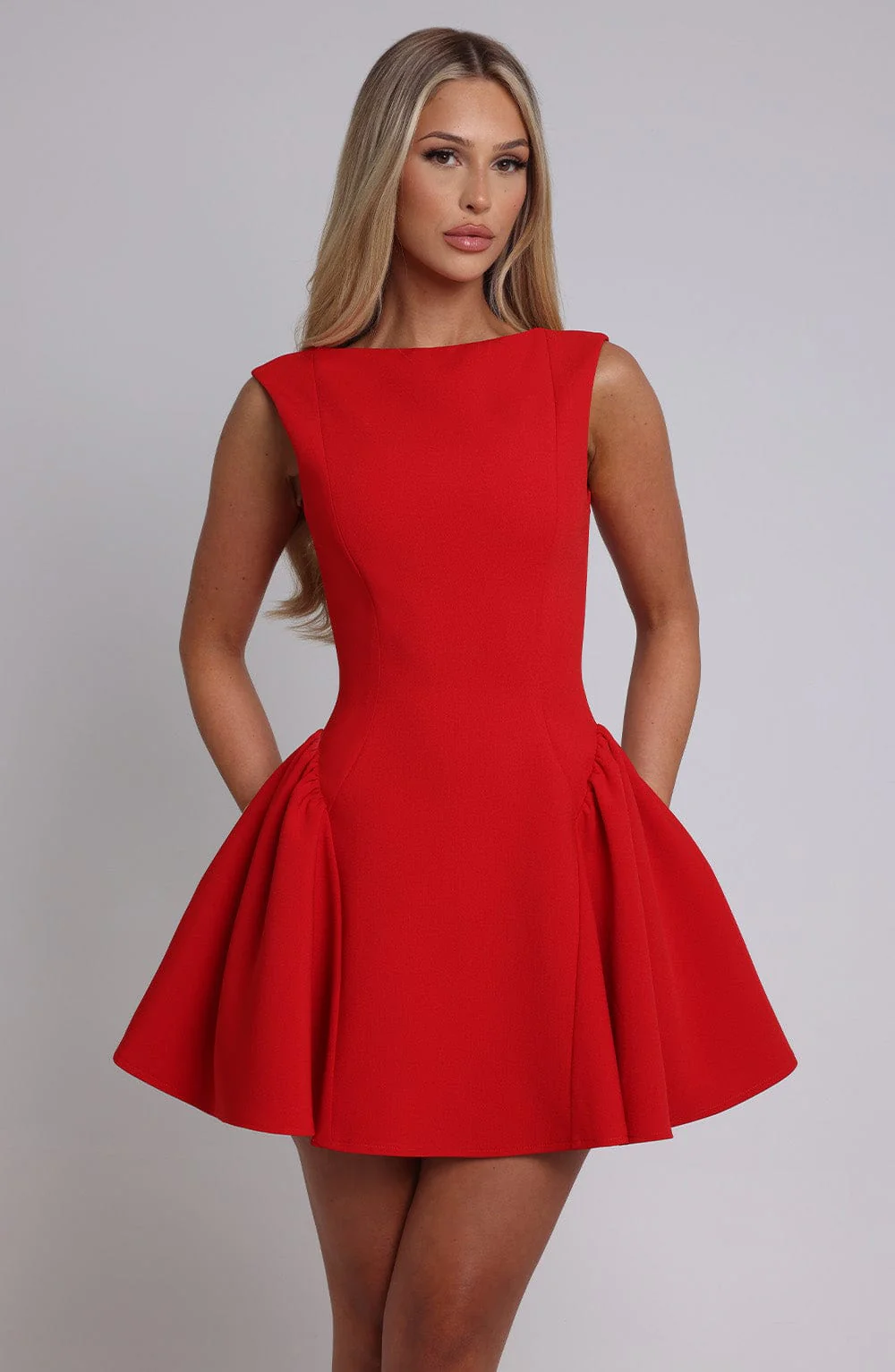 Yalina Mini Dress - Red - Image 13