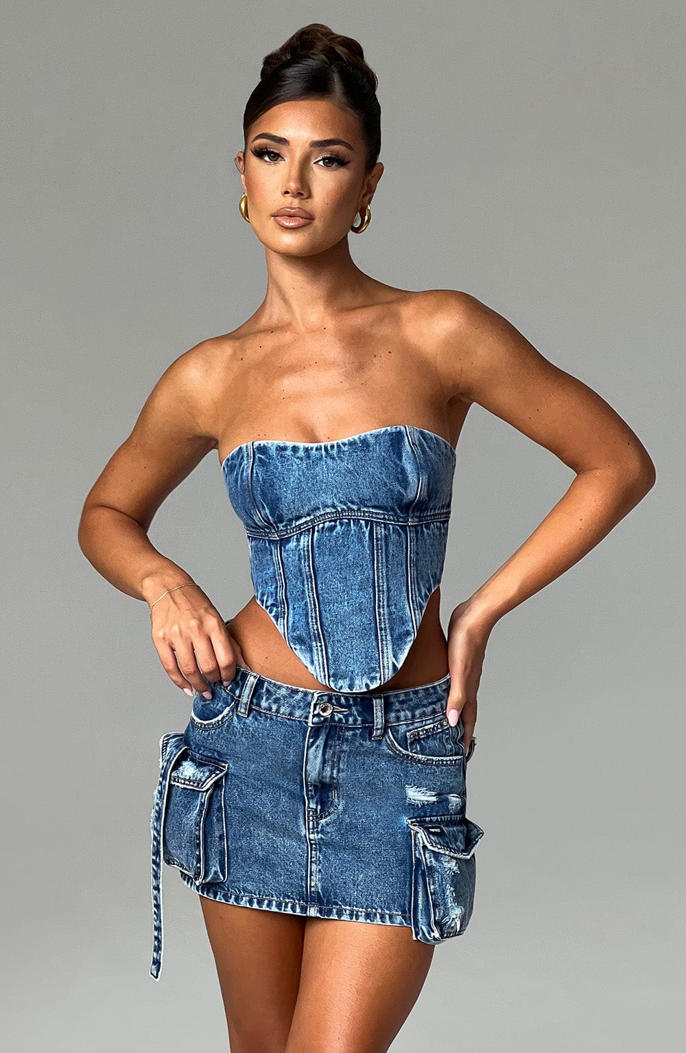 Yasie Corset - Dark Wash - Image 9