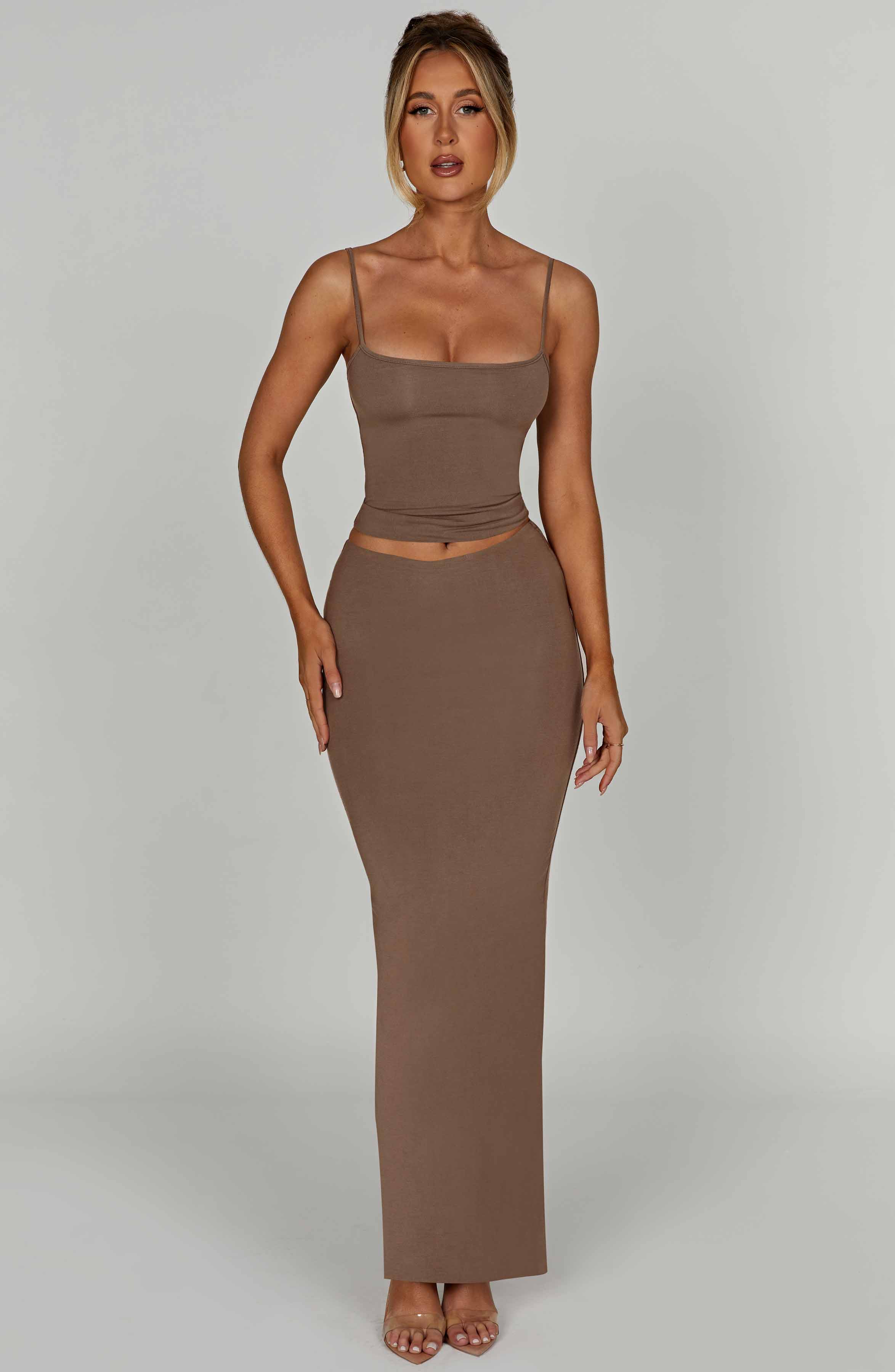 Yazmin Maxi Skirt - Mocha - Image 5